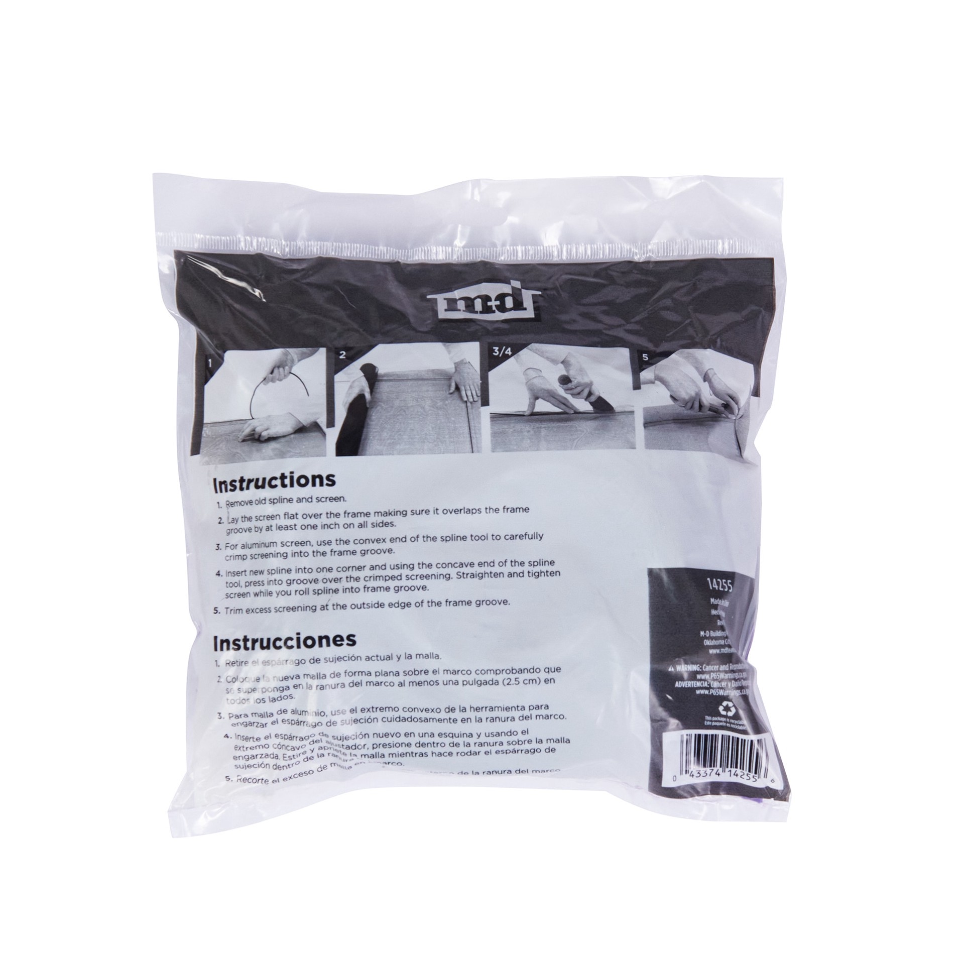 slide 4 of 6, M-D Spline 5/16-in x 100-Ft Black, 1 ct