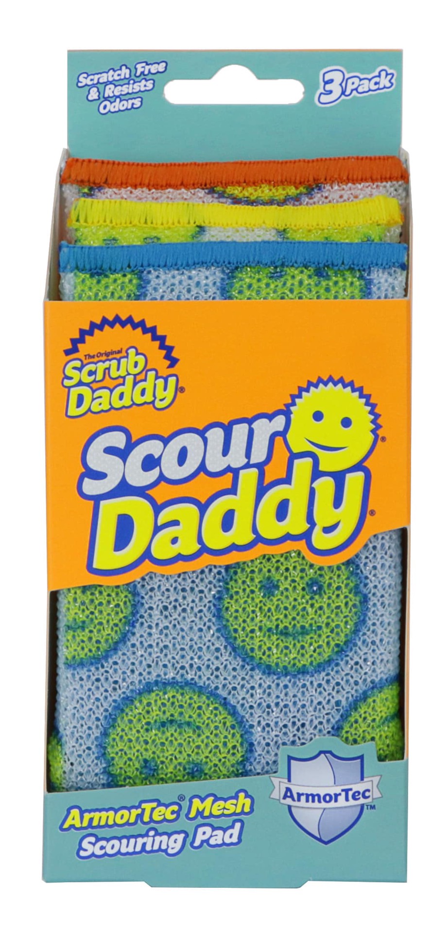 slide 2 of 6, Scrub Daddy Scour Daddy Polymer foam Scouring pad 3 -Pack, 1 ct