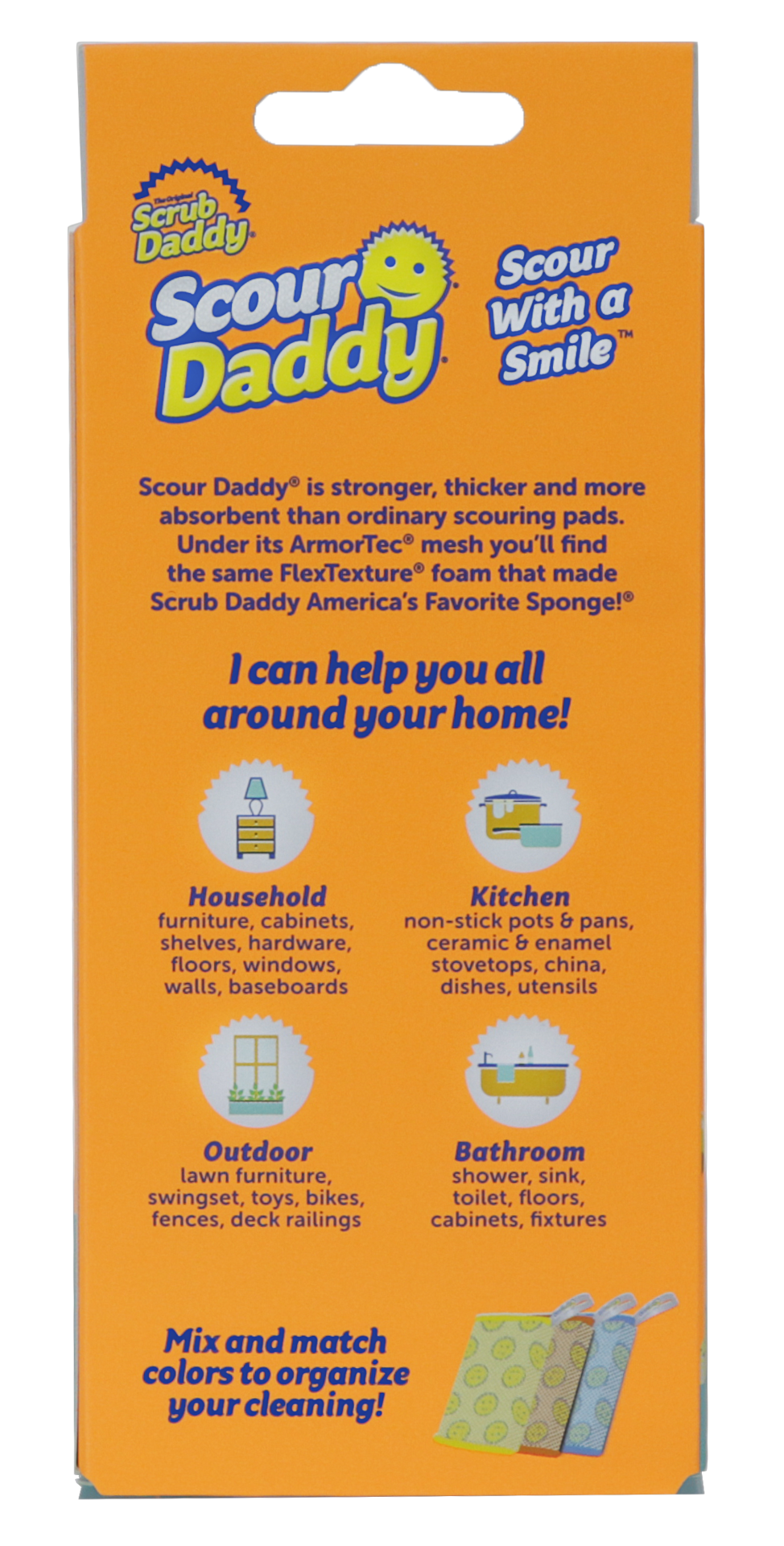 slide 4 of 6, Scrub Daddy Scour Daddy Polymer foam Scouring pad 3 -Pack, 1 ct