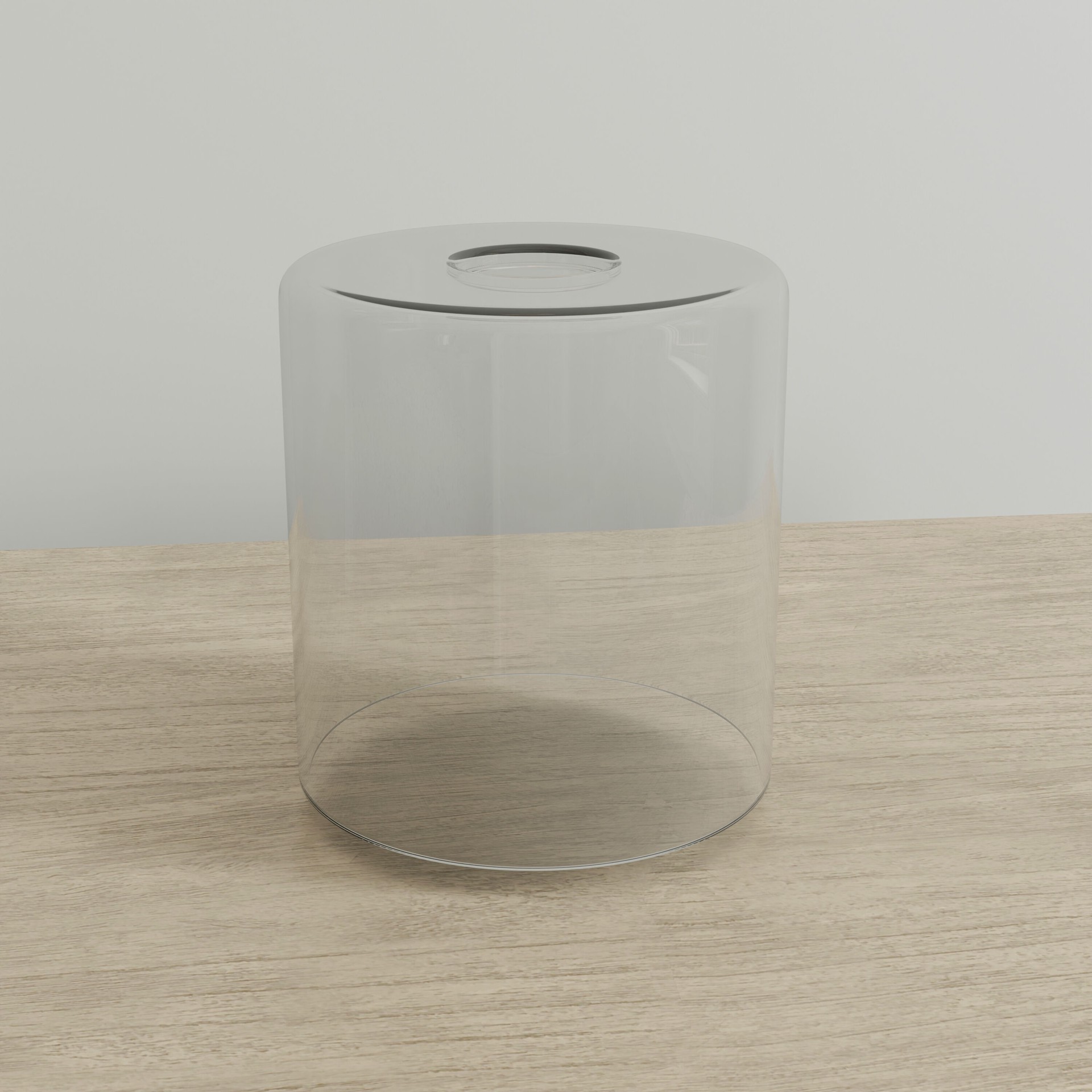 slide 2 of 6, Style Selections Mix and Match 5-in x 4.75-in Cylinder Clear Clear glass Vanity light shade with 2-1/4-in Fitter, 1 ct