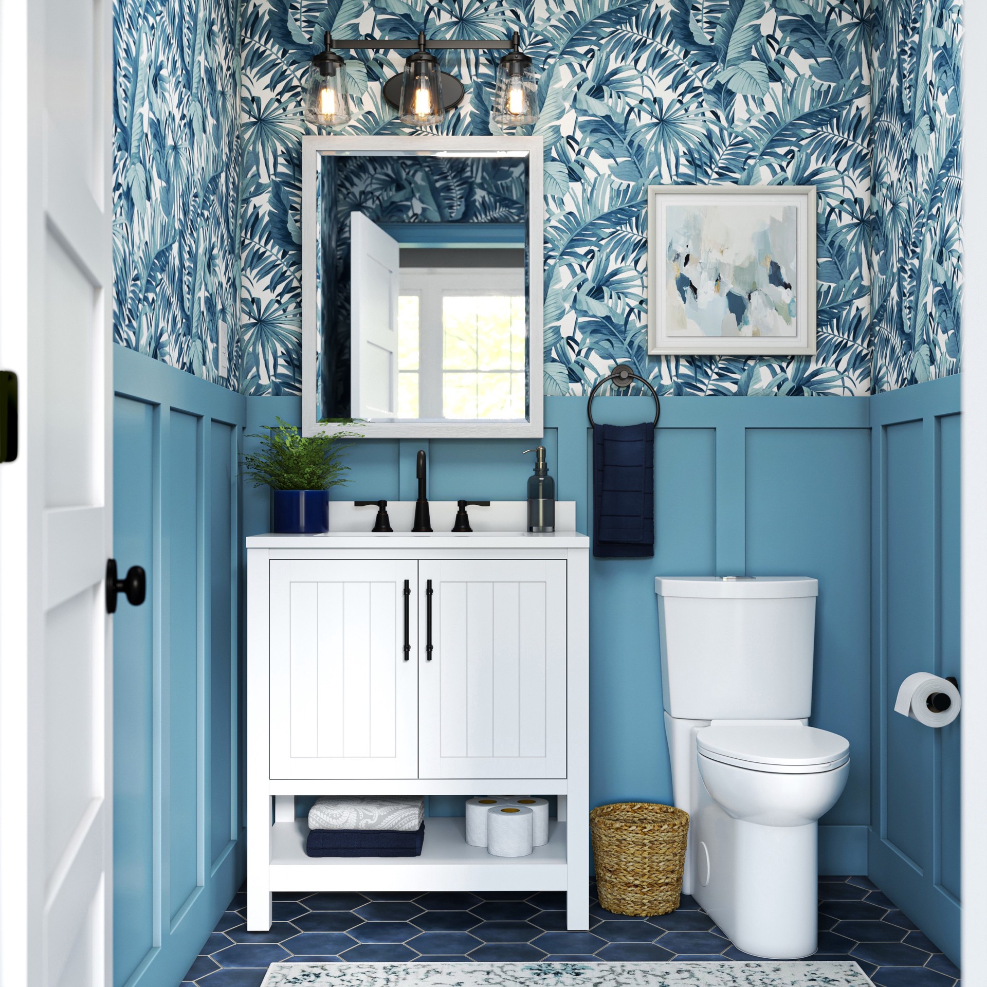 slide 2 of 6, allen + roth Townley Oil Rubbed Bronze Widespread 2-handle WaterSense High-arc Residential Handle Bathroom Sink Faucet with Drain, 1 ct