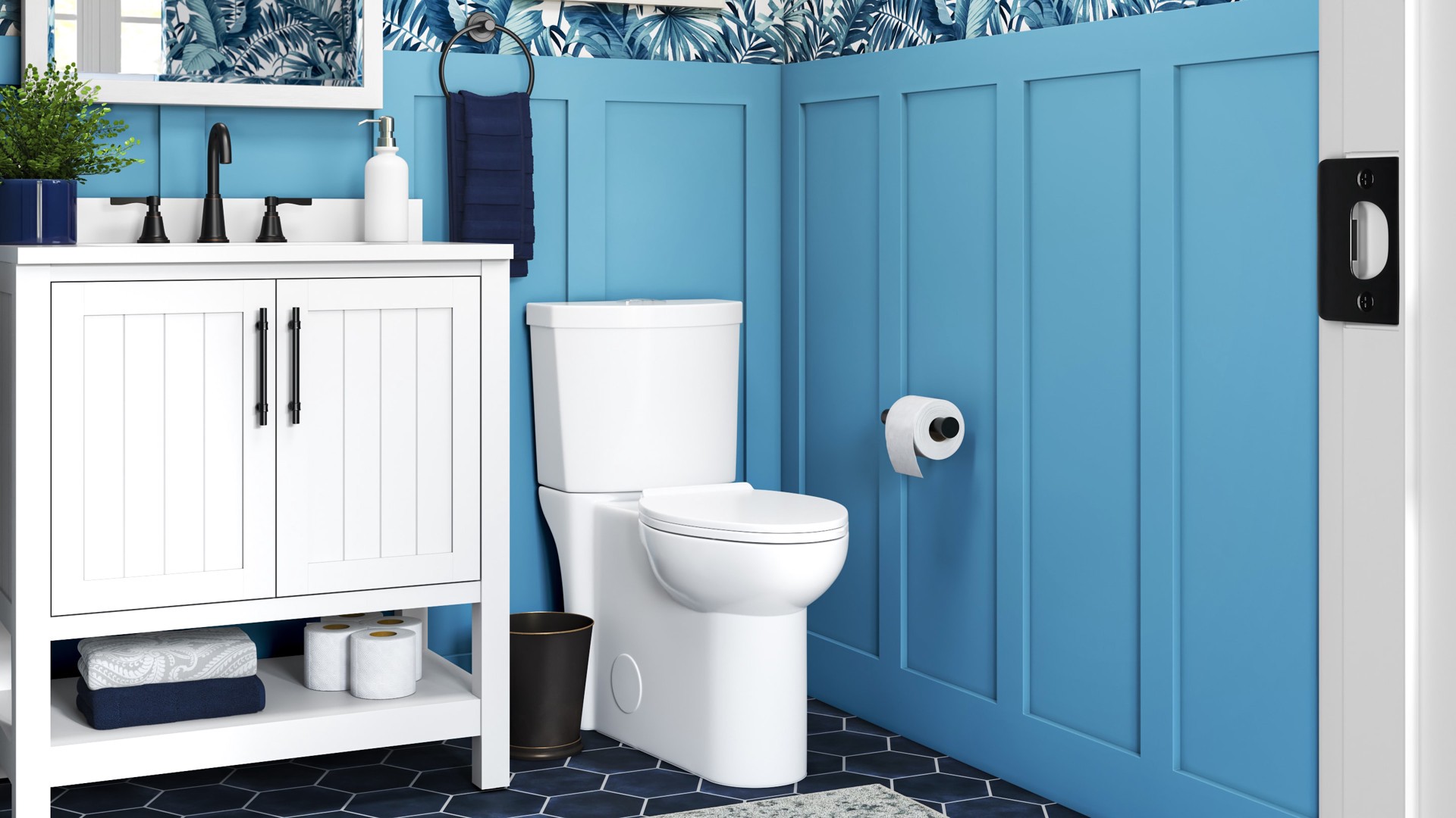 slide 3 of 6, allen + roth Townley Oil Rubbed Bronze Widespread 2-handle WaterSense High-arc Residential Handle Bathroom Sink Faucet with Drain, 1 ct