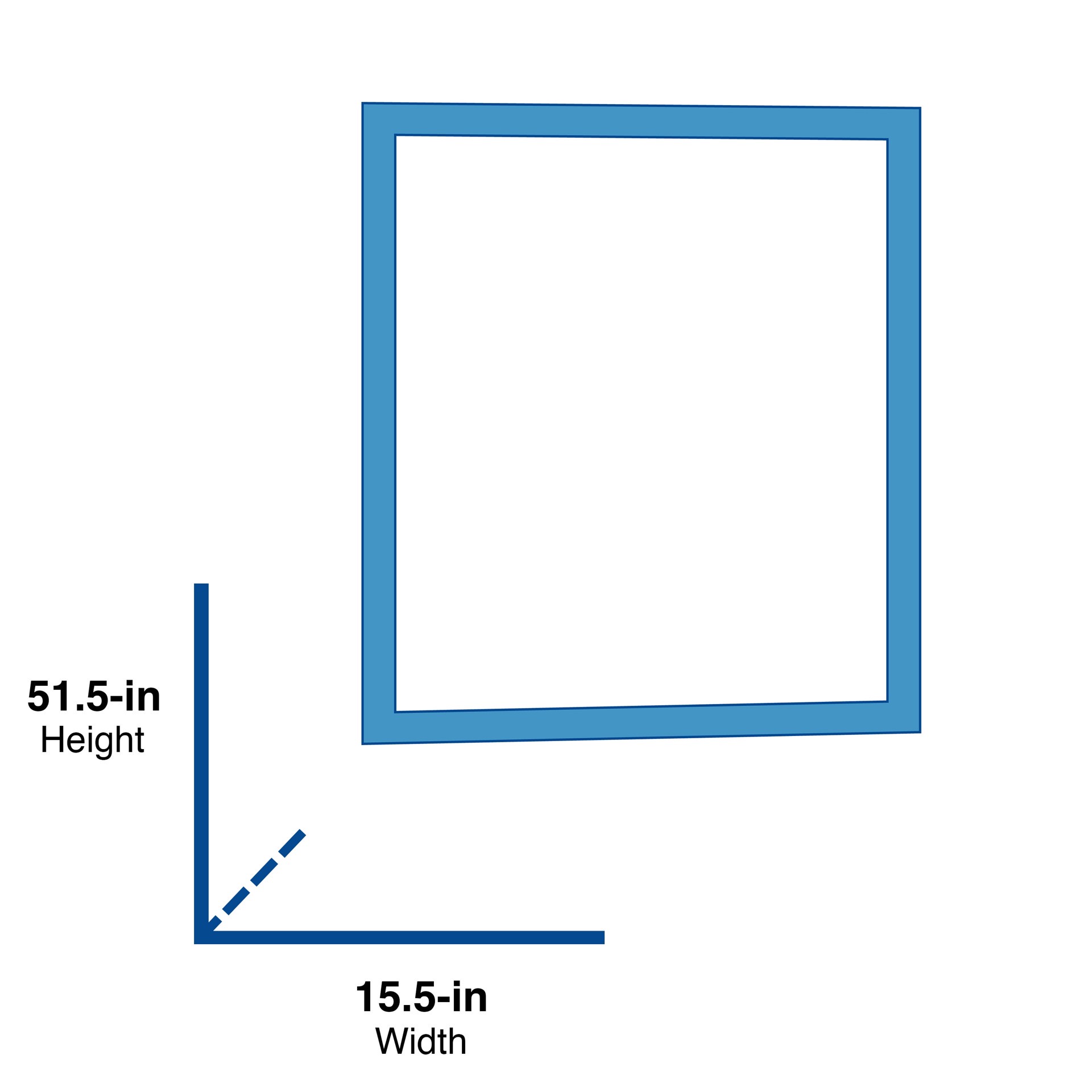 slide 4 of 6, Style Selections 15.5-in W x 51.5-in H Rectangle Silver Framed Full Length Door Mirror, 1 ct
