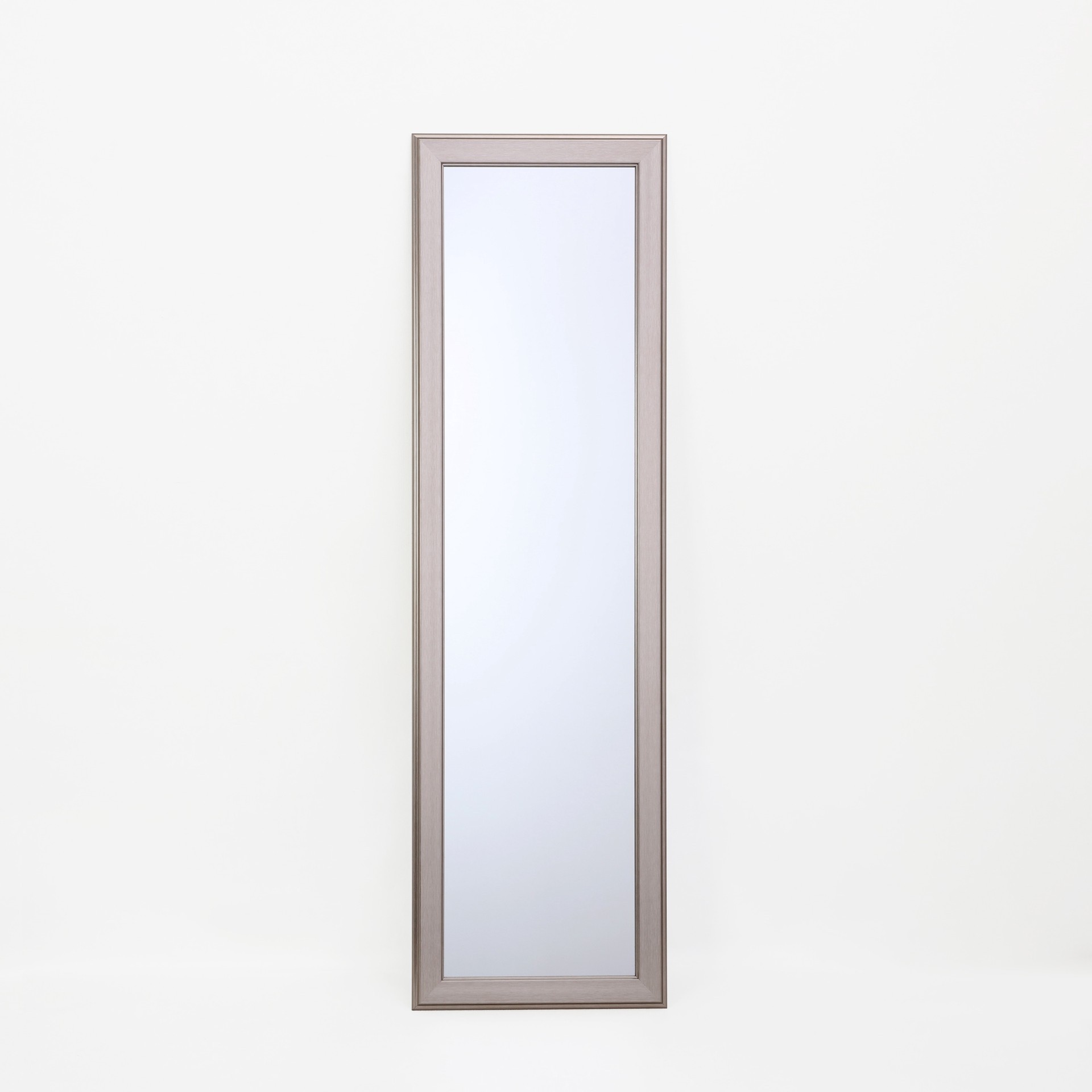 slide 1 of 6, Style Selections 15.5-in W x 51.5-in H Rectangle Silver Framed Full Length Door Mirror, 1 ct