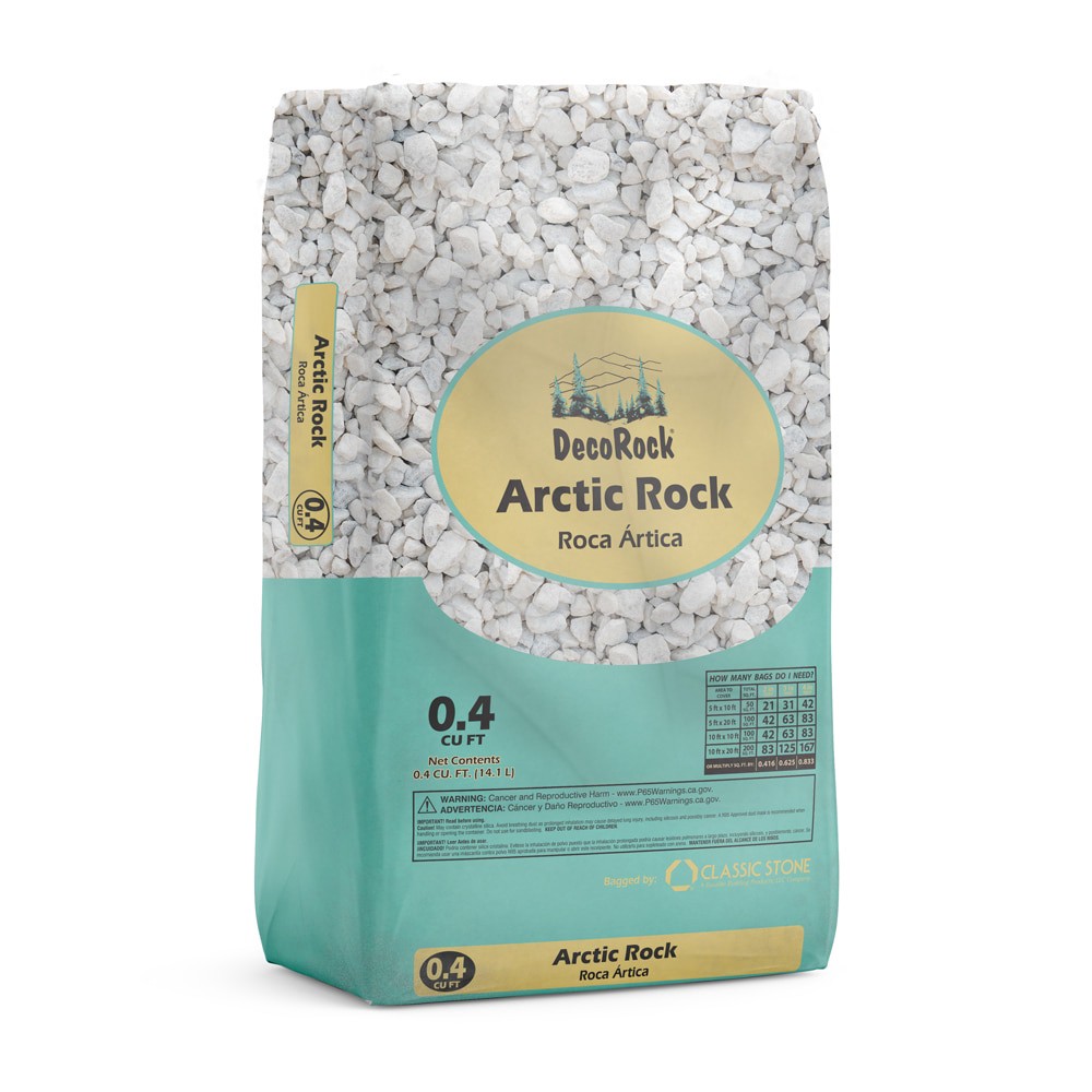 slide 1 of 5, 0.4 Cubic feet 33-lb White Decorative rock ( 0.5 - 3.0-in Rock Size ), 1 ct