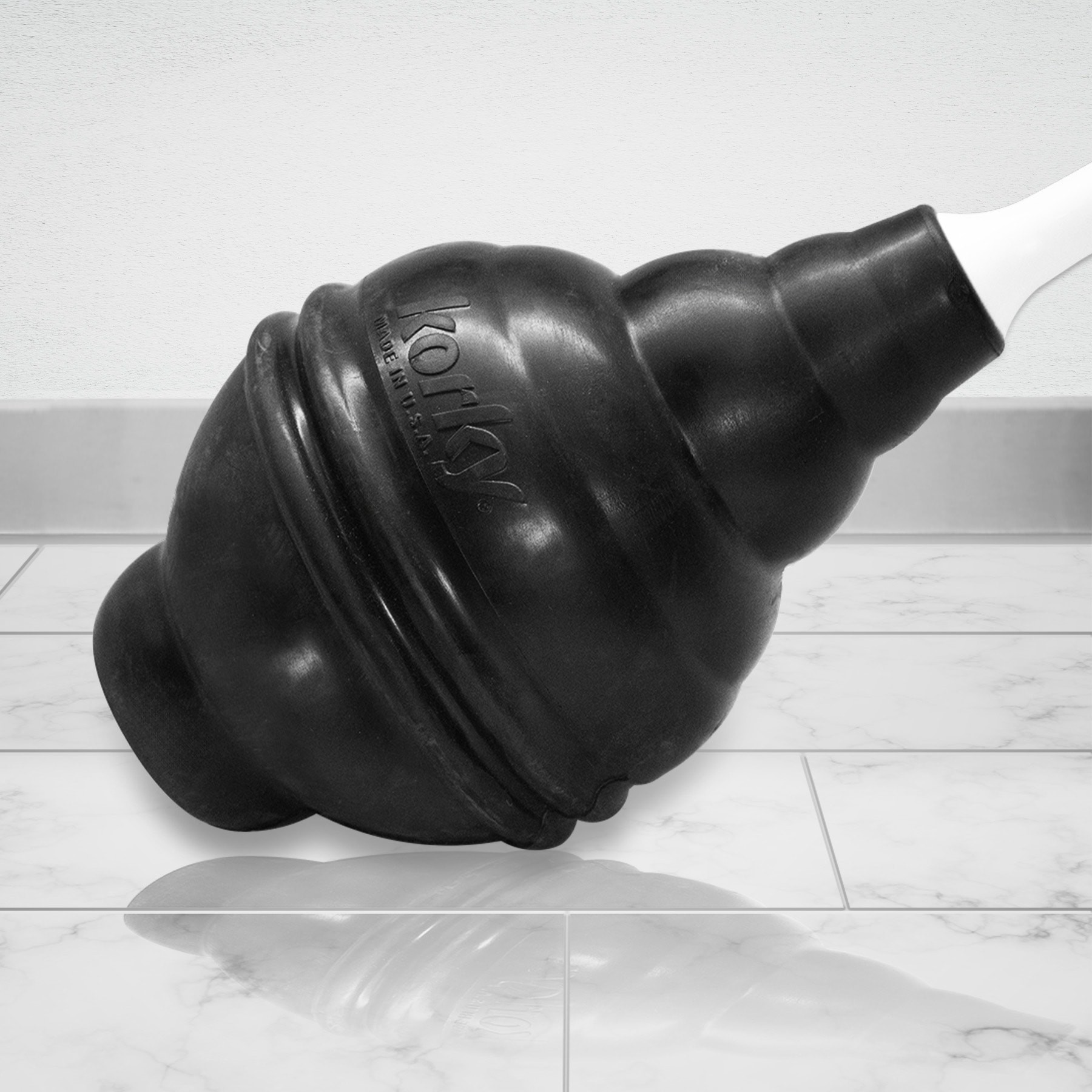 slide 5 of 6, Korky 6-in Black Rubber Plunger 14.25-in Handle, 1 ct