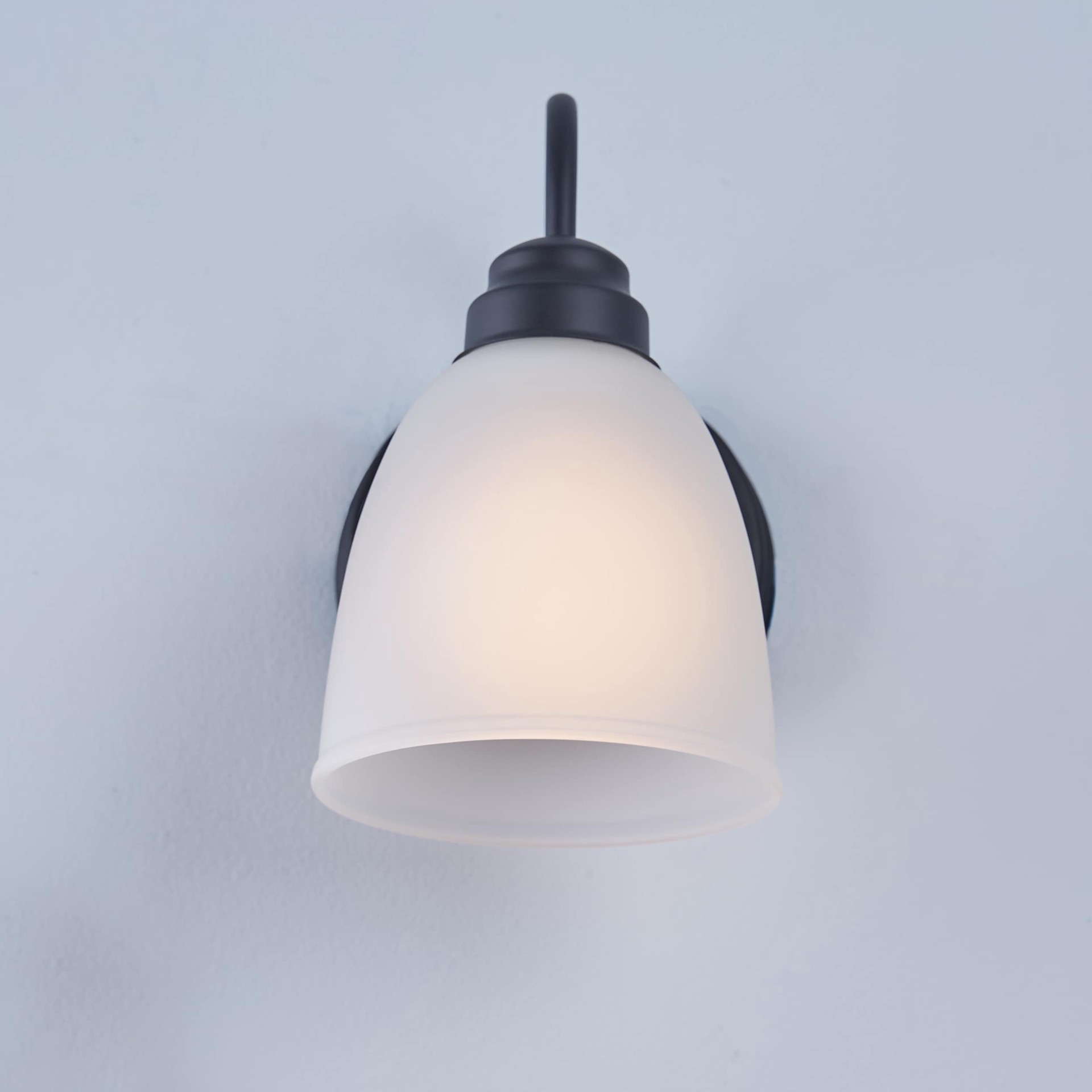 slide 2 of 6, Project Source Wynfield 10.51-in 1-Light Matte Black Traditional Vanity Light, 1 ct