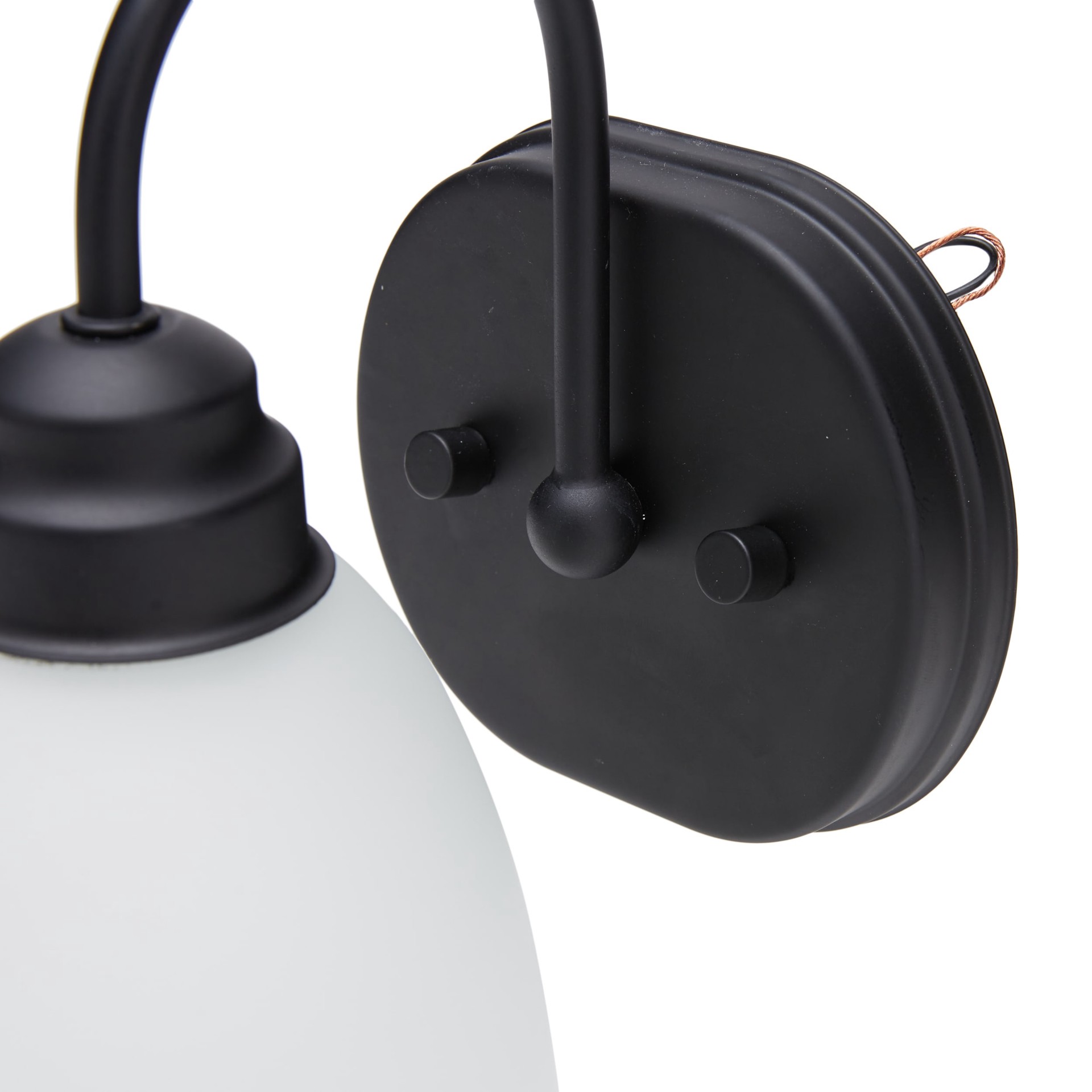 slide 3 of 6, Project Source Wynfield 10.51-in 1-Light Matte Black Traditional Vanity Light, 1 ct