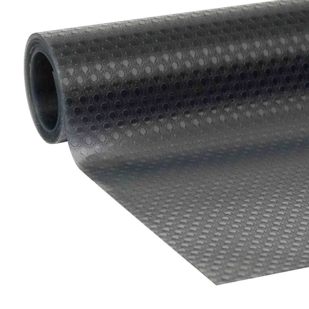 slide 2 of 6, Duck EasyLiner Clear Classic Under the Sink Liner 24-in x 4-ft Black Cabinet mat, 1 ct
