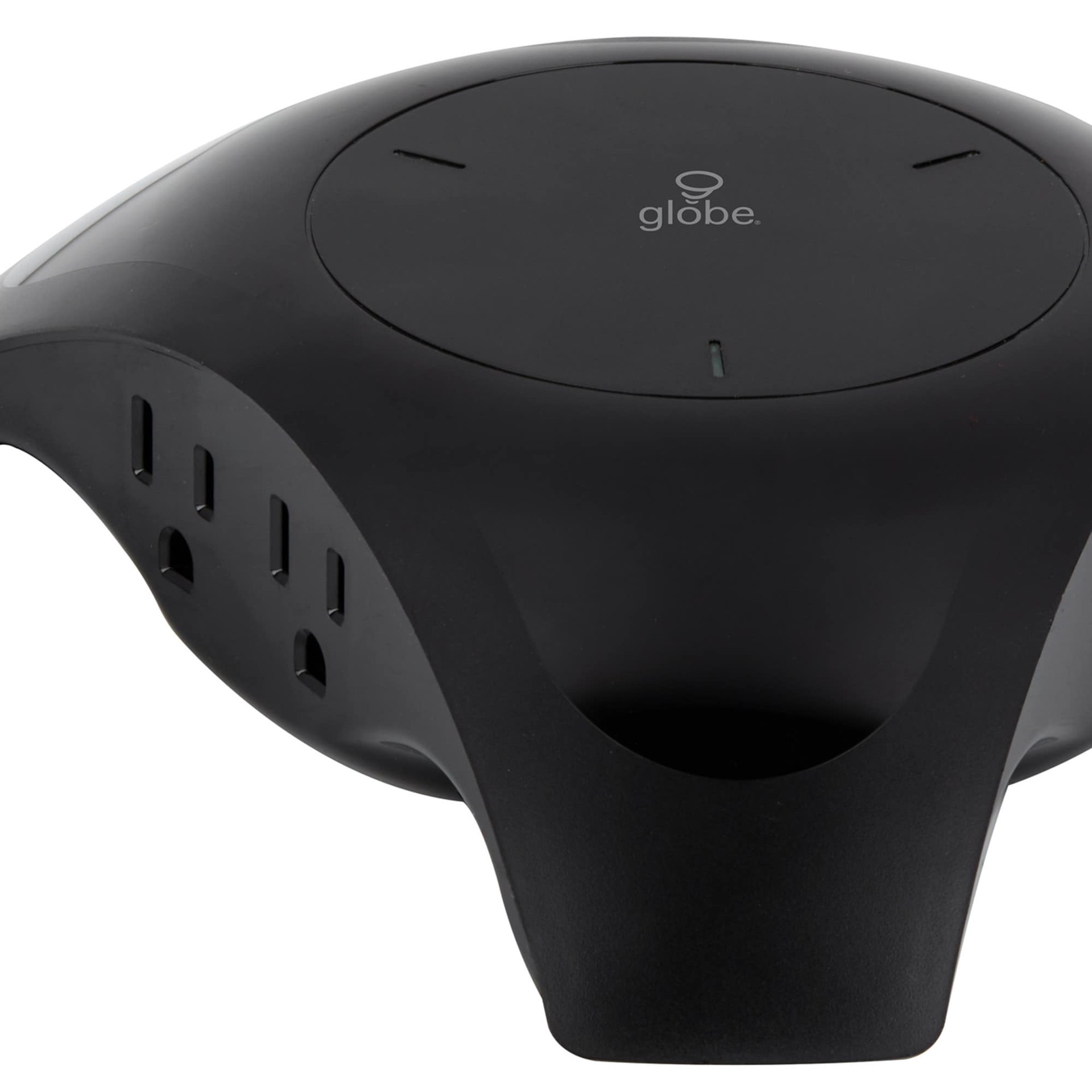 slide 5 of 6, Globe Electric 6-ft 2 -Outlet 450 Joules 1875 -Watts Black Indoor Various receptacles Surge Protector, 1 ct