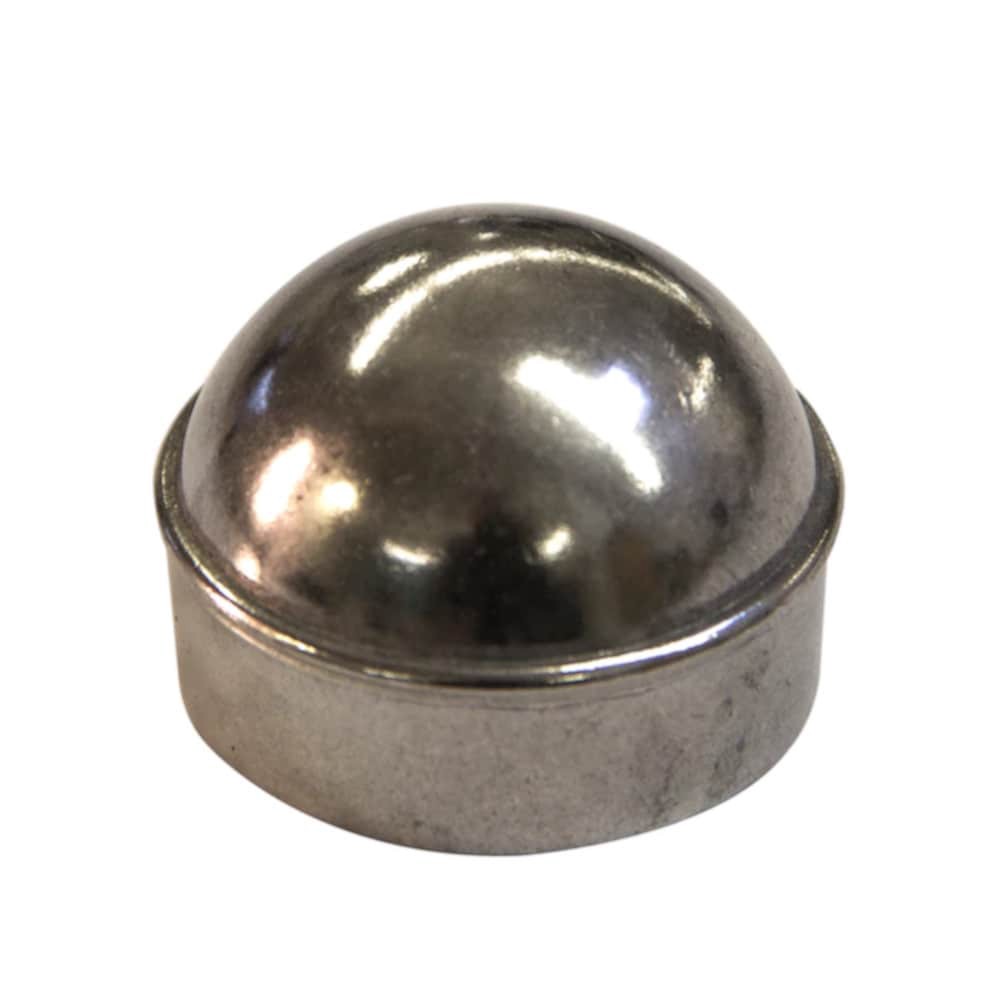 slide 1 of 6, Merchants Metals 1.63-in W x 1.63-in L Galvanized Aluminum Chain-link fence Dome cap - Fits Common Post Measurement: 1-5/8-in x 1-5/8-in, 1 ct