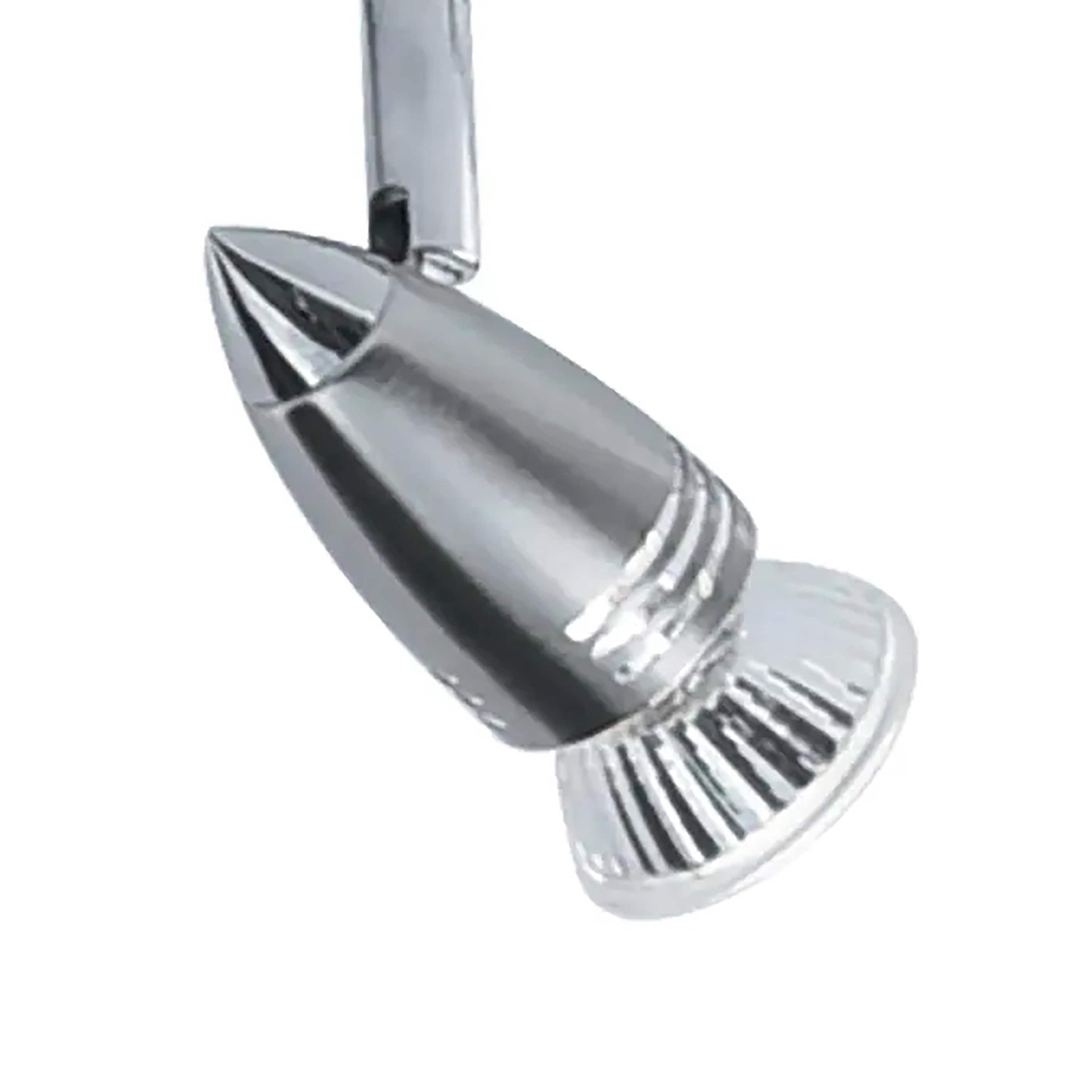 slide 2 of 6, allen + roth 26.5-in 3 -Light Brushed nickel GU10 pin base Modern/contemporary Track Bar, 1 ct