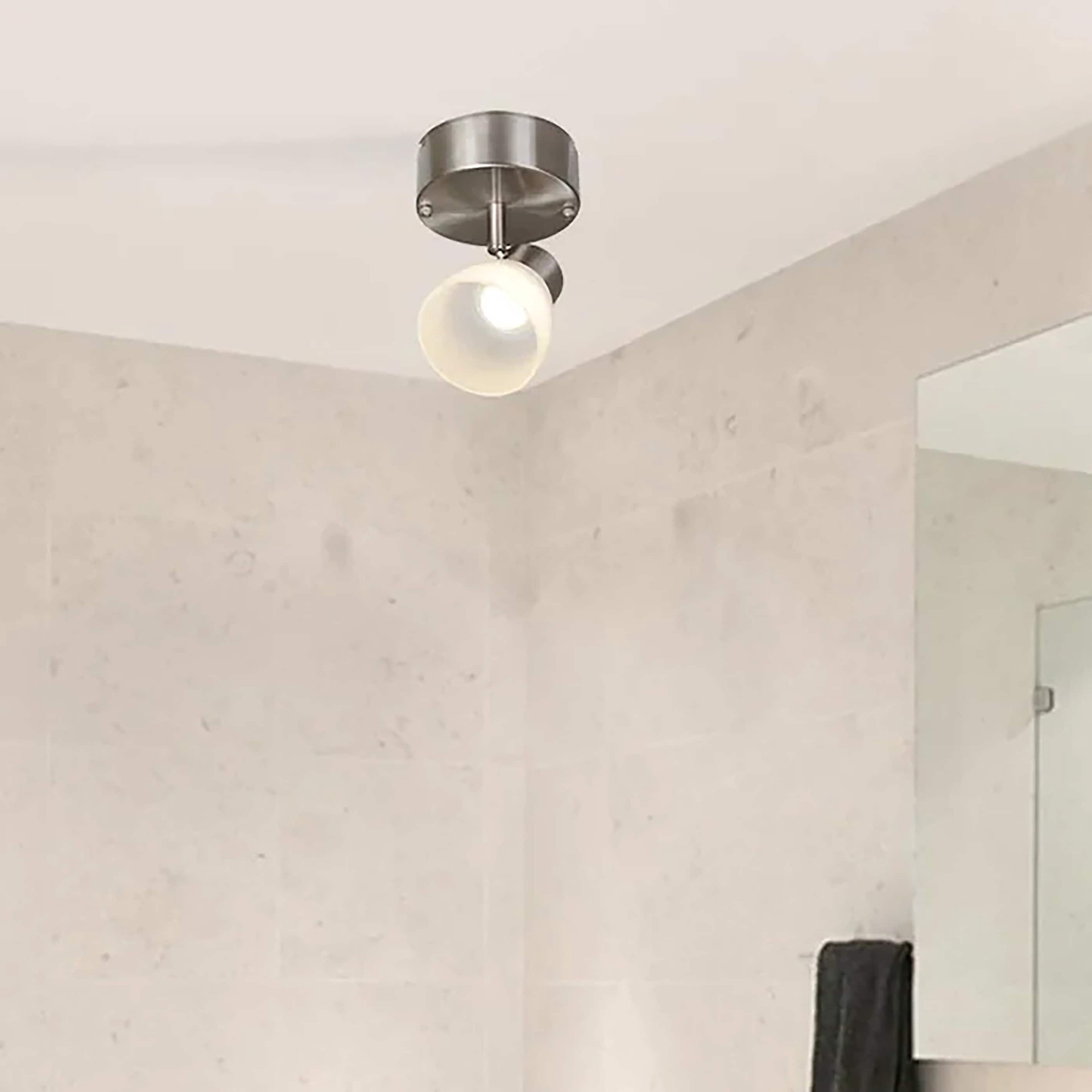 slide 2 of 6, allen + roth 4.53-in 1 -Light Brushed nickel dimmable Integrated Modern/contemporary Track Bar, 1 ct