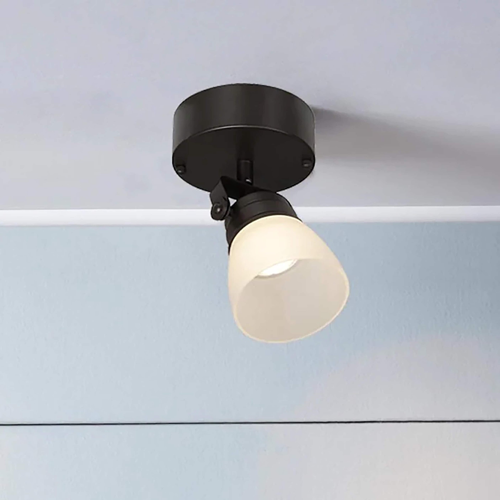 slide 2 of 6, allen + roth 4.53-in 1 -Light Bronze dimmable Integrated Modern/contemporary Track Bar, 1 ct