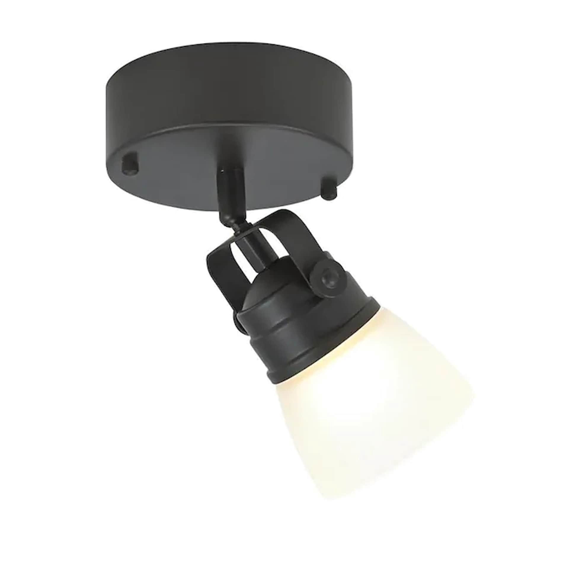 slide 1 of 6, allen + roth 4.53-in 1 -Light Bronze dimmable Integrated Modern/contemporary Track Bar, 1 ct