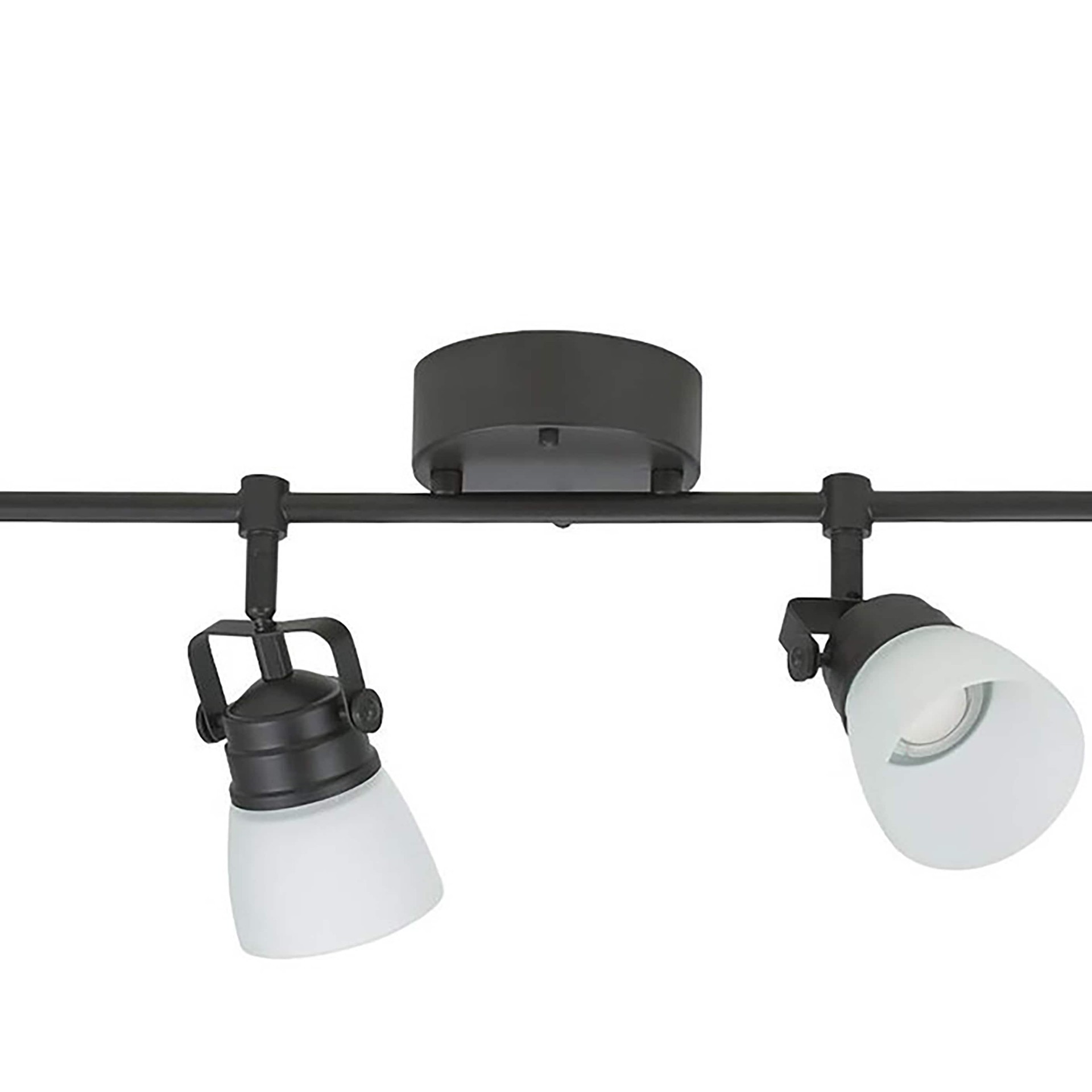 slide 6 of 6, allen + roth 32.99-in 4 -Light Bronze dimmable Integrated Modern/contemporary Track Bar, 1 ct