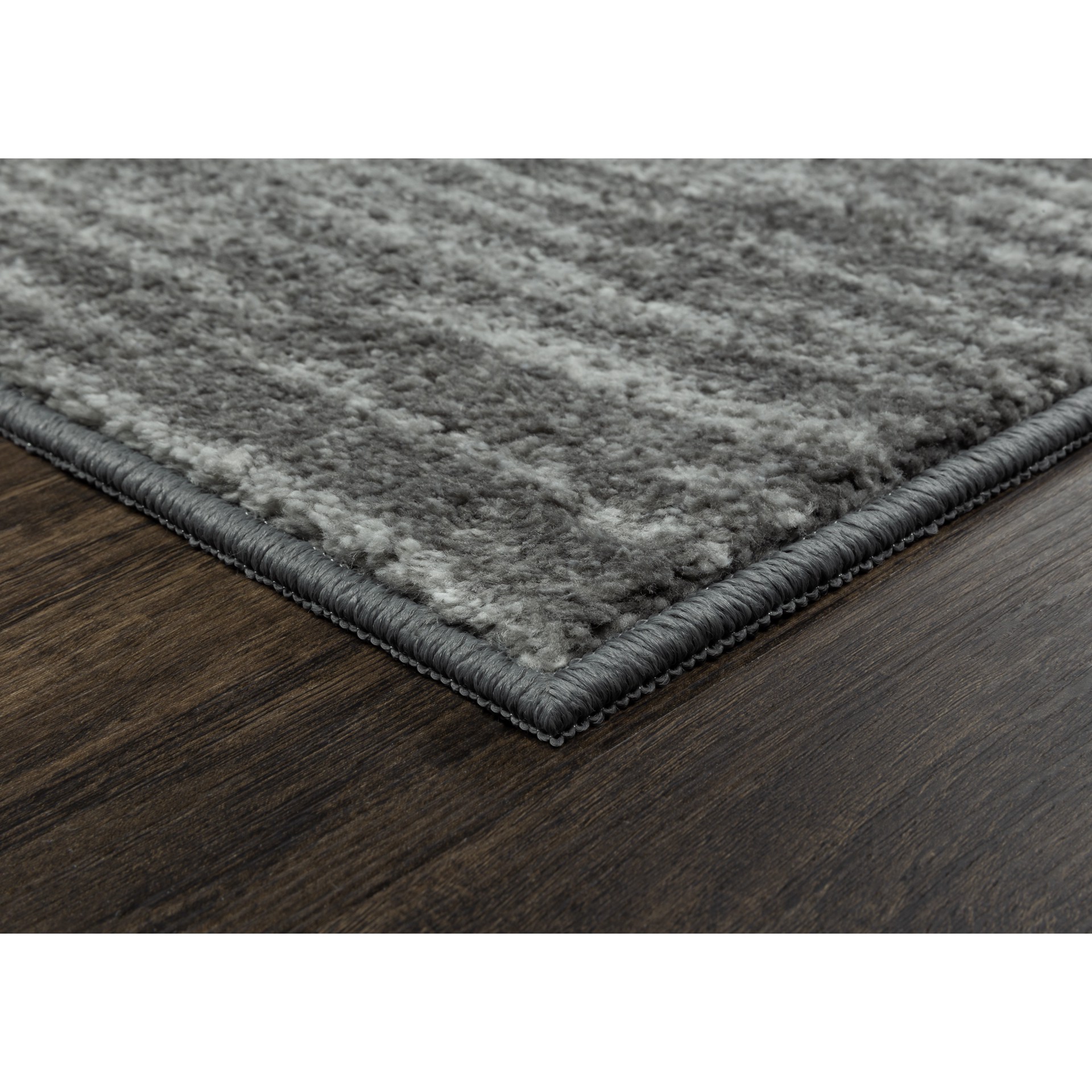 slide 4 of 6, allen + roth 3 x 4 (ft) Tufted Gray Rectangular Indoor Stripe Industrial Machine washable Throw rug, 1 ct