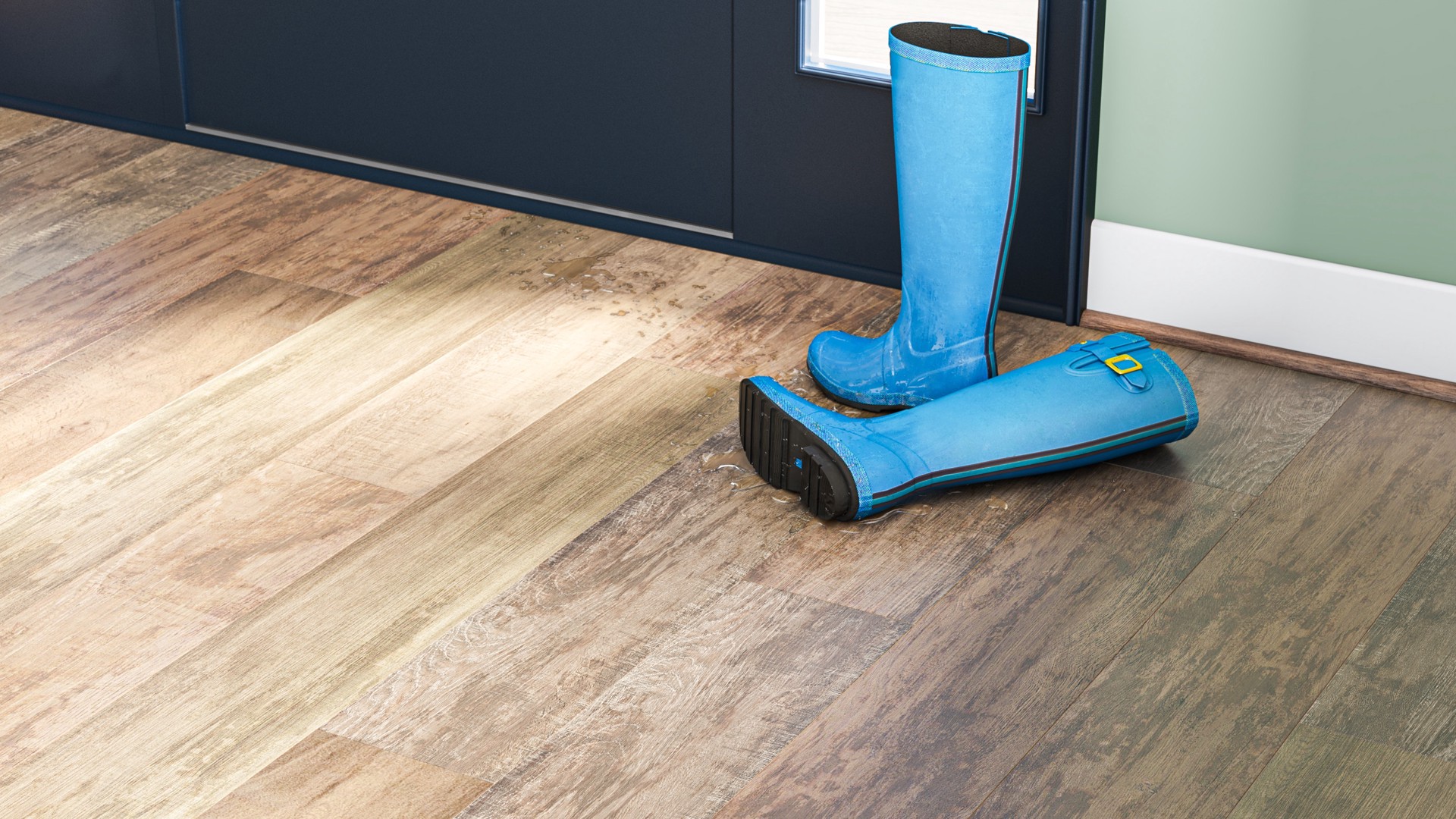 slide 2 of 6, Style Selections Style Selection Urbanite Oak 8-mm T x 8-in W x 50-in L Laminate Wood Flooring ( 23.92-sq ft / Carton ), 1 ct