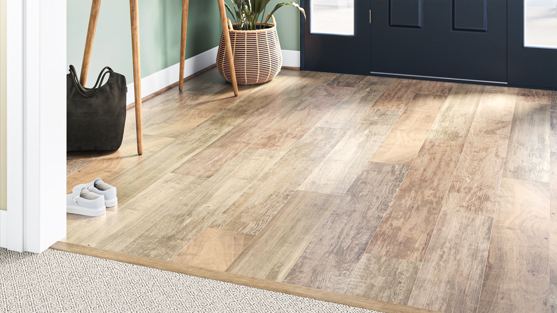 slide 3 of 6, Style Selections Style Selection Urbanite Oak 8-mm T x 8-in W x 50-in L Laminate Wood Flooring ( 23.92-sq ft / Carton ), 1 ct