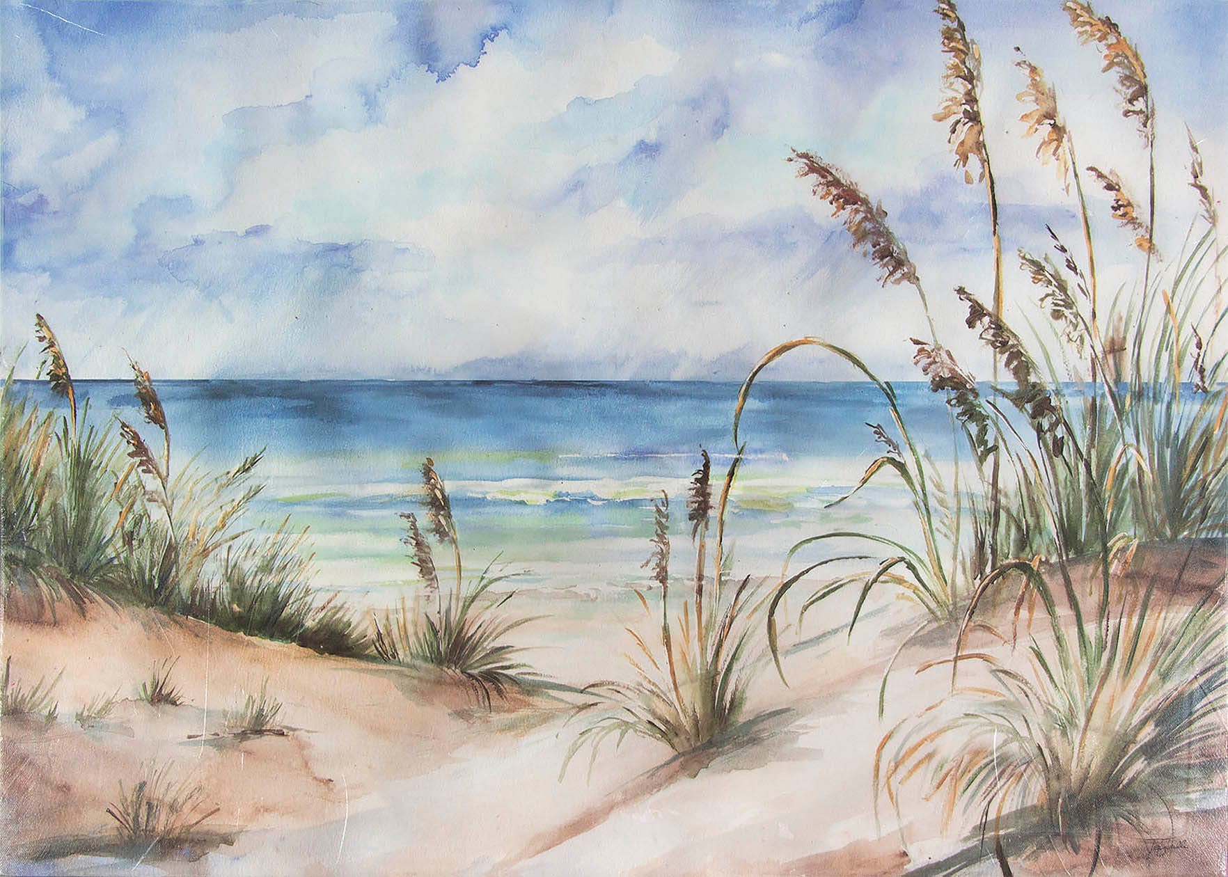 slide 1 of 4, allen + roth 20-in H x 28-in W Coastal Canvas Print, 1 ct