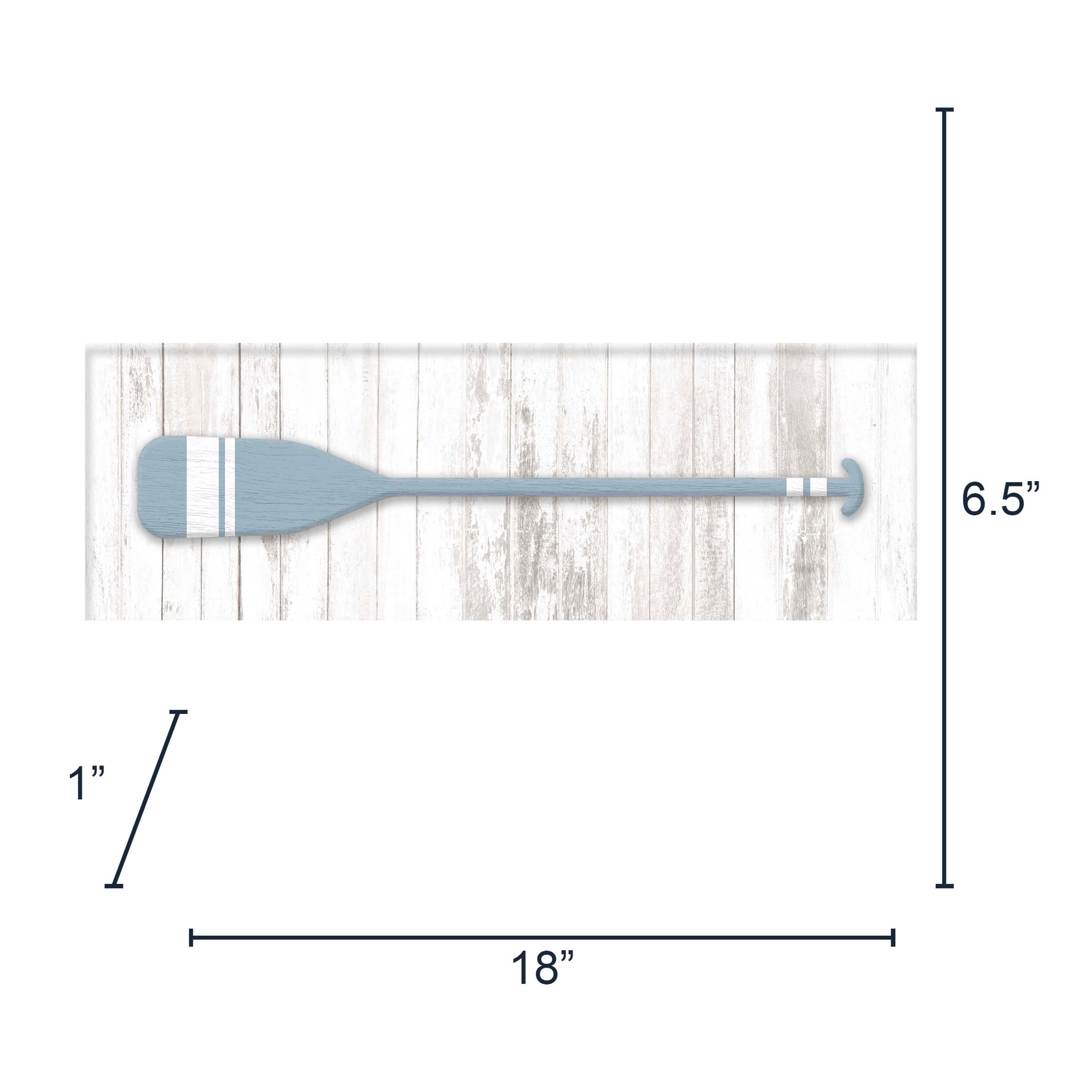 slide 3 of 4, allen + roth 6.5-in H x 18-in W Coastal Print, 1 ct