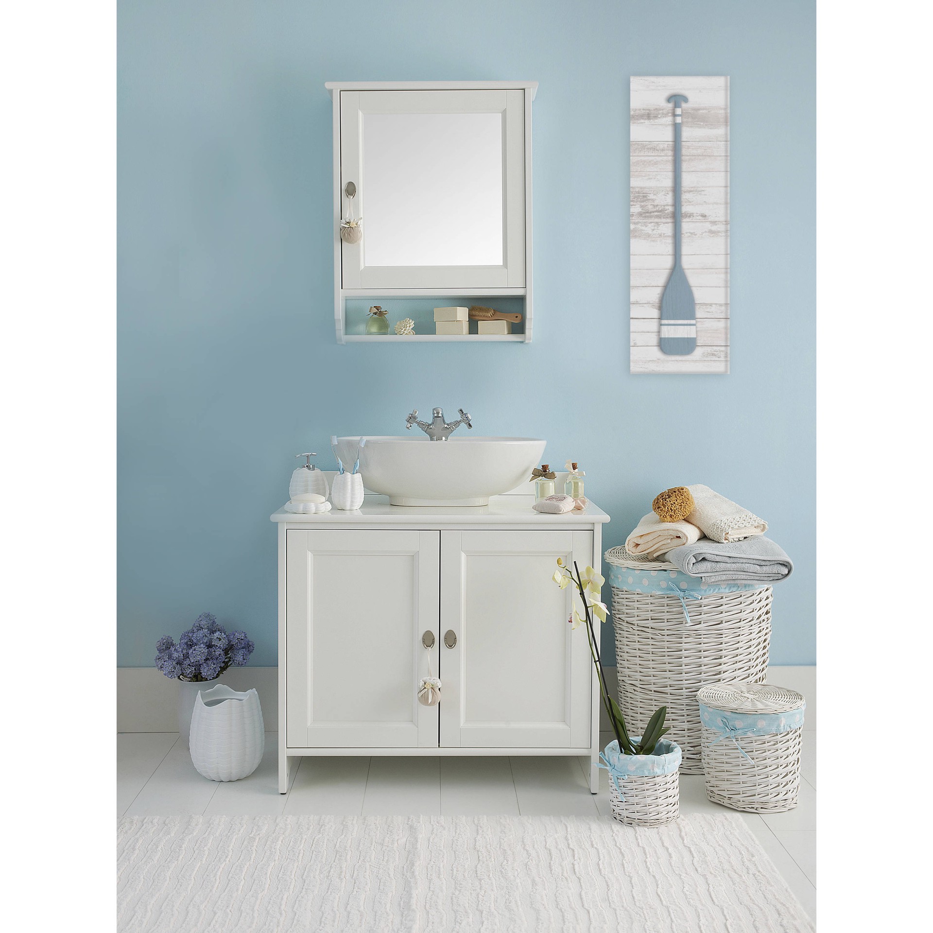 slide 4 of 4, allen + roth 6.5-in H x 18-in W Coastal Print, 1 ct