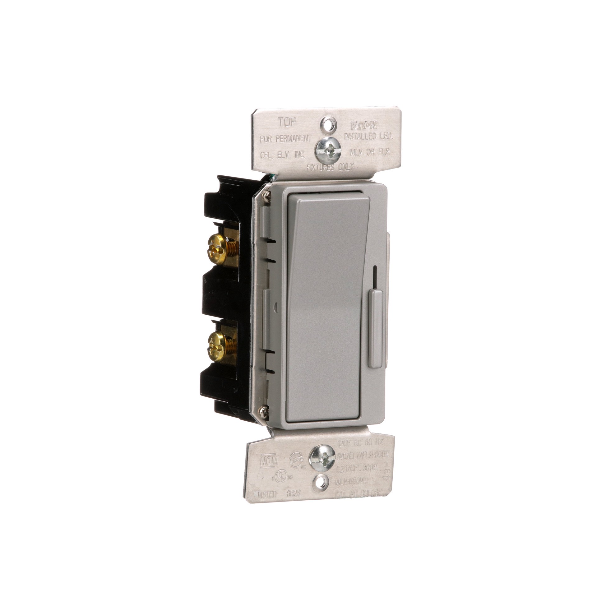 slide 6 of 6, Eaton Universal Single-pole/3-way LED Decorator Light dimmer Silver Granite, 1 ct