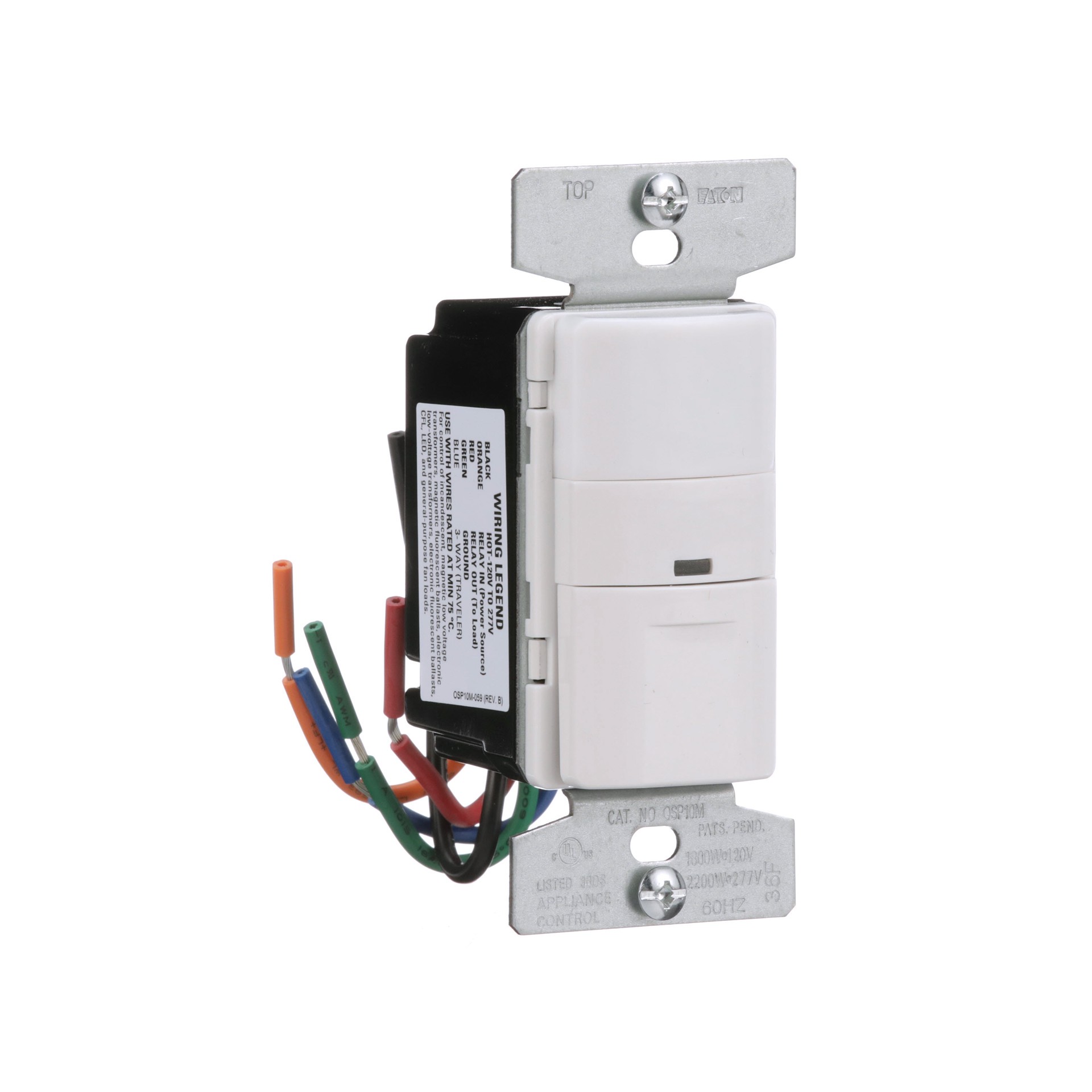 slide 6 of 6, Eaton Single-pole/3-way 15 -Amp Occupancy Motion Sensor Light Switch , White, 1 ct