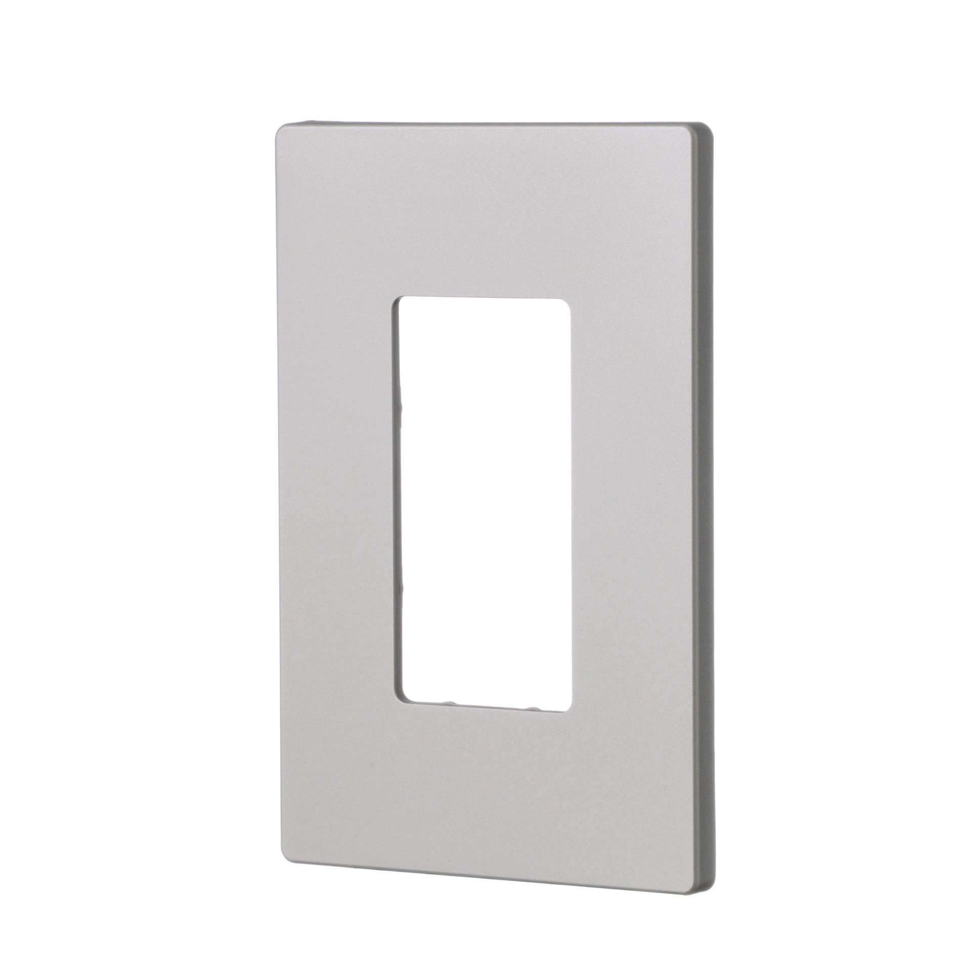 slide 2 of 6, Eaton 1 -Gang Midsize Size Silver Granite Polycarbonate Indoor Screwless Decorator Wall Plate, 1 ct