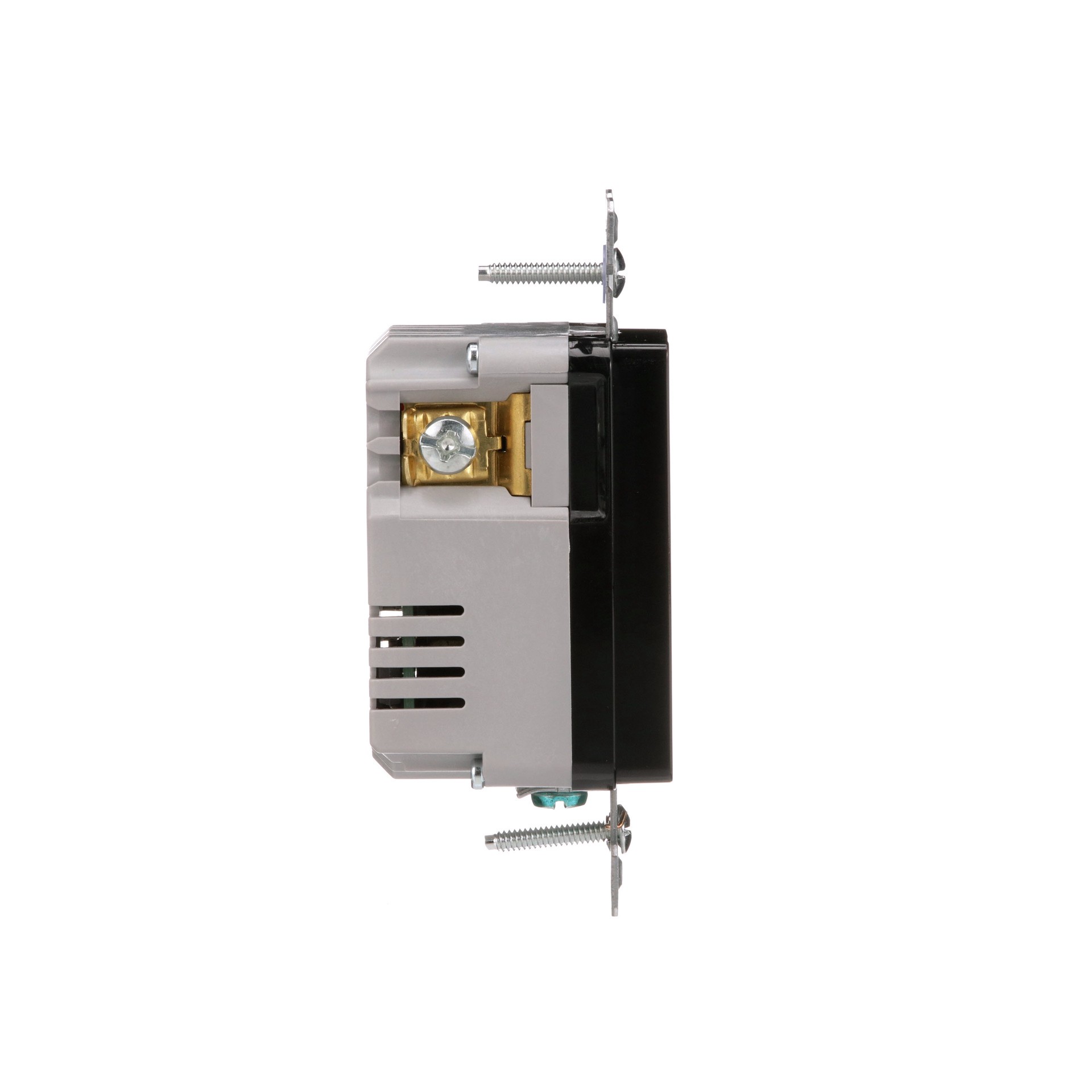 slide 5 of 6, Eaton 15 -Amp 125-volt Tamper Resistant Residential/Commercial Decorator USB outlet Dual Type A , Black, 1 ct