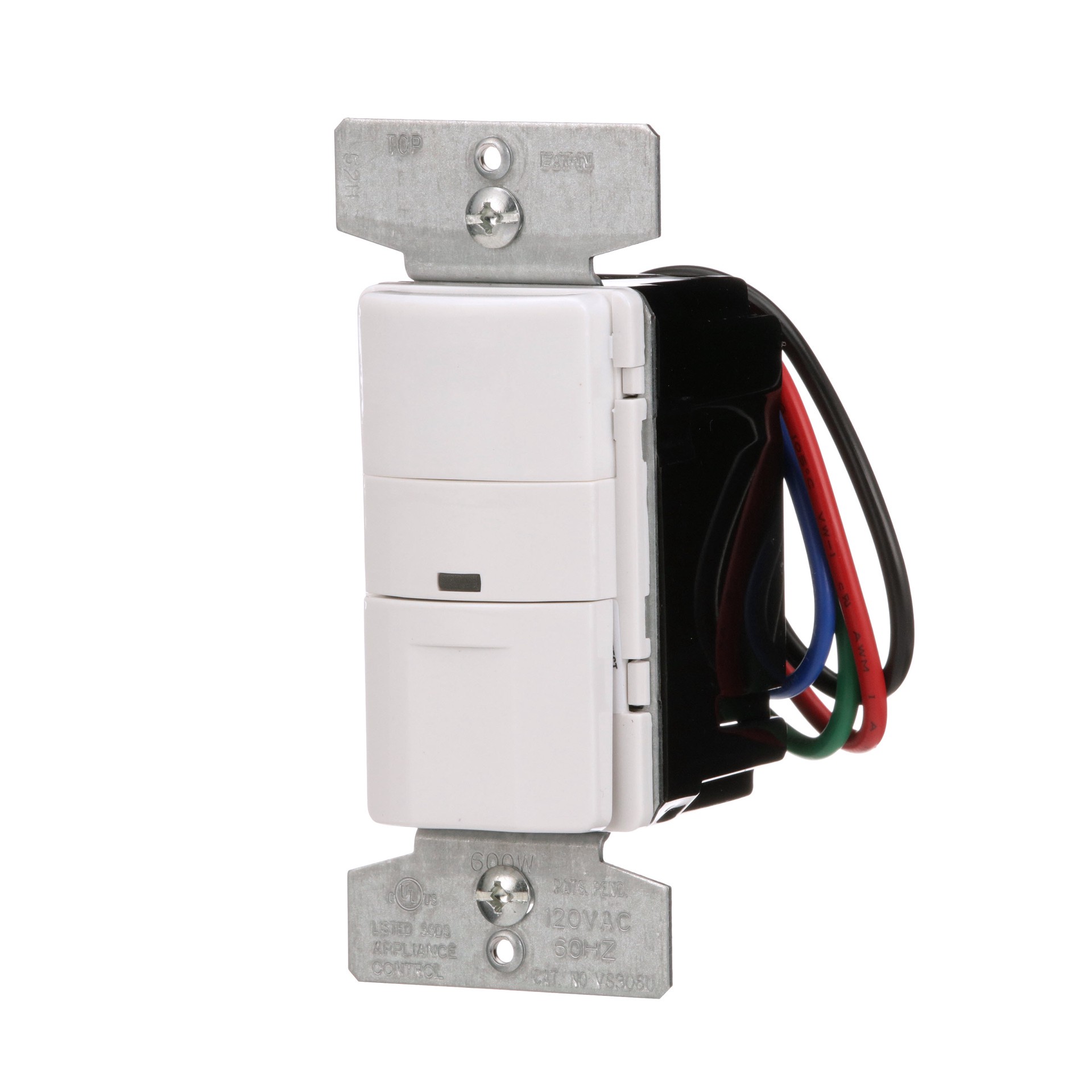 slide 3 of 6, Eaton Single-pole/3-way 5 -Amp Vacancy Motion Sensor Light Switch , White/Light Almond/Ivory, 1 ct