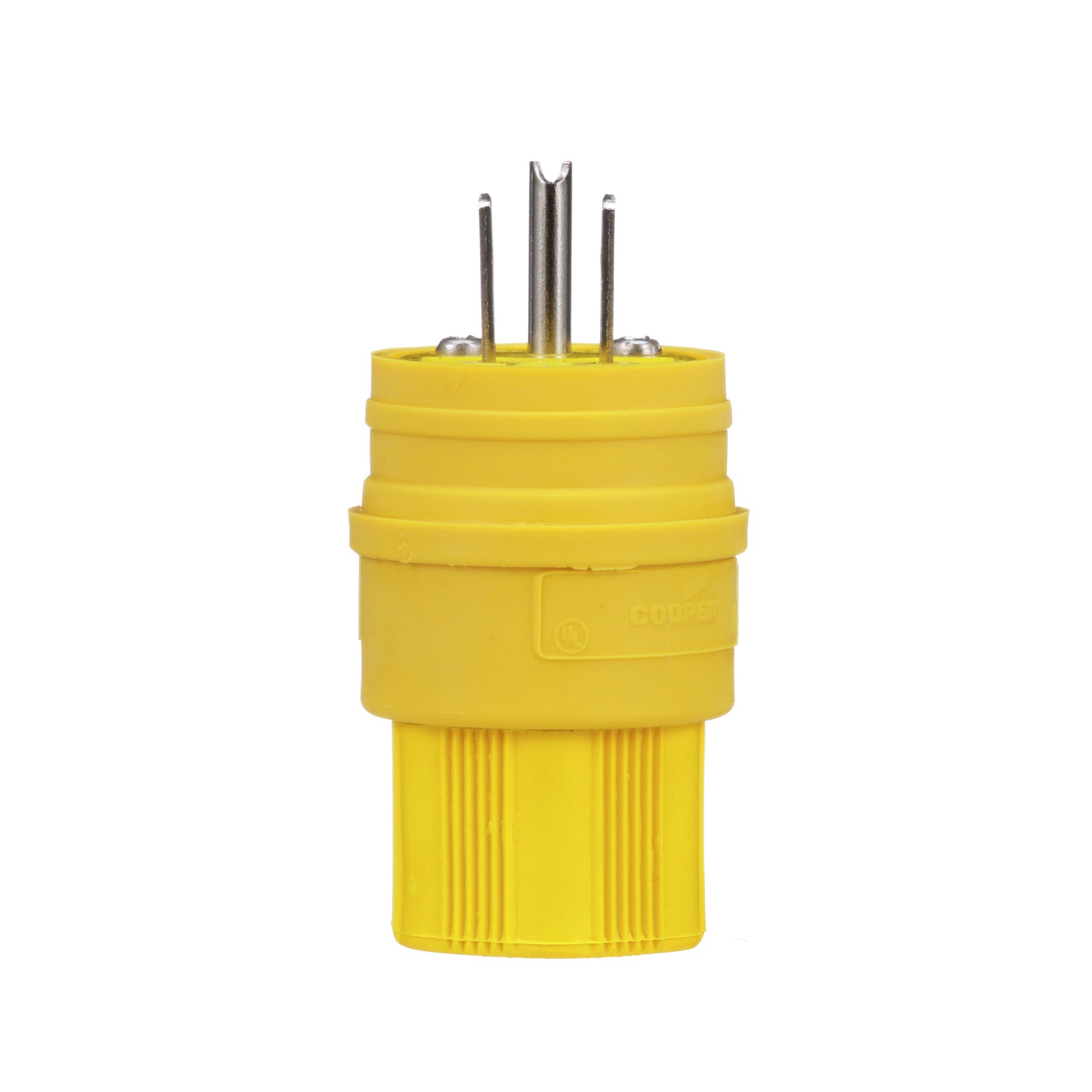 slide 1 of 6, Eaton Arrow Hart Arrow Hart 15-Amp 125 -Volt NEMA 5-15 Watertight 3-wire grounding Industrial Straight Plug , Yellow, 1 ct