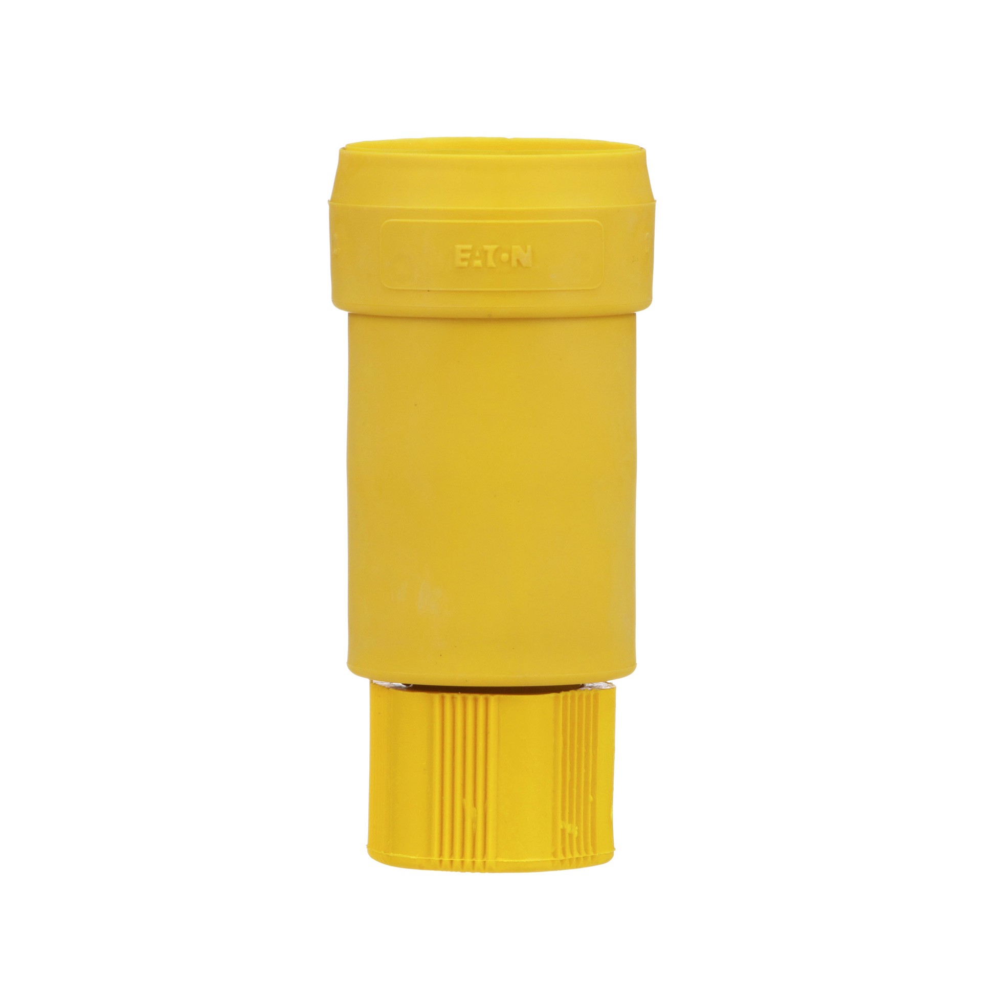 slide 6 of 6, Eaton Arrow Hart 15-Amp 125-Volt NEMA 5-15 Watertight 3-wire Grounding Industrial Straight Connector, Yellow, 1 ct