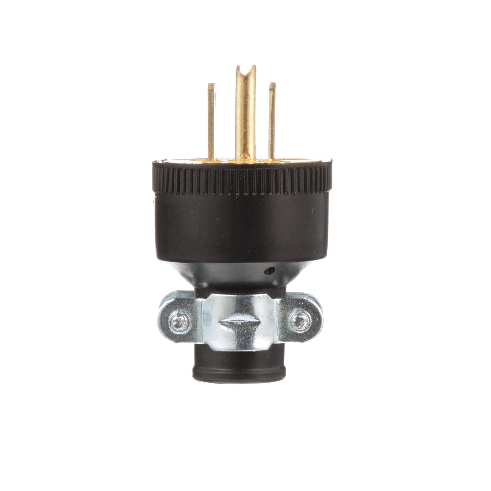 slide 6 of 6, Eaton 15-Amp 125 -Volt NEMA 5-15 3-wire grounding Heavy-duty Straight Plug , Black, 1 ct