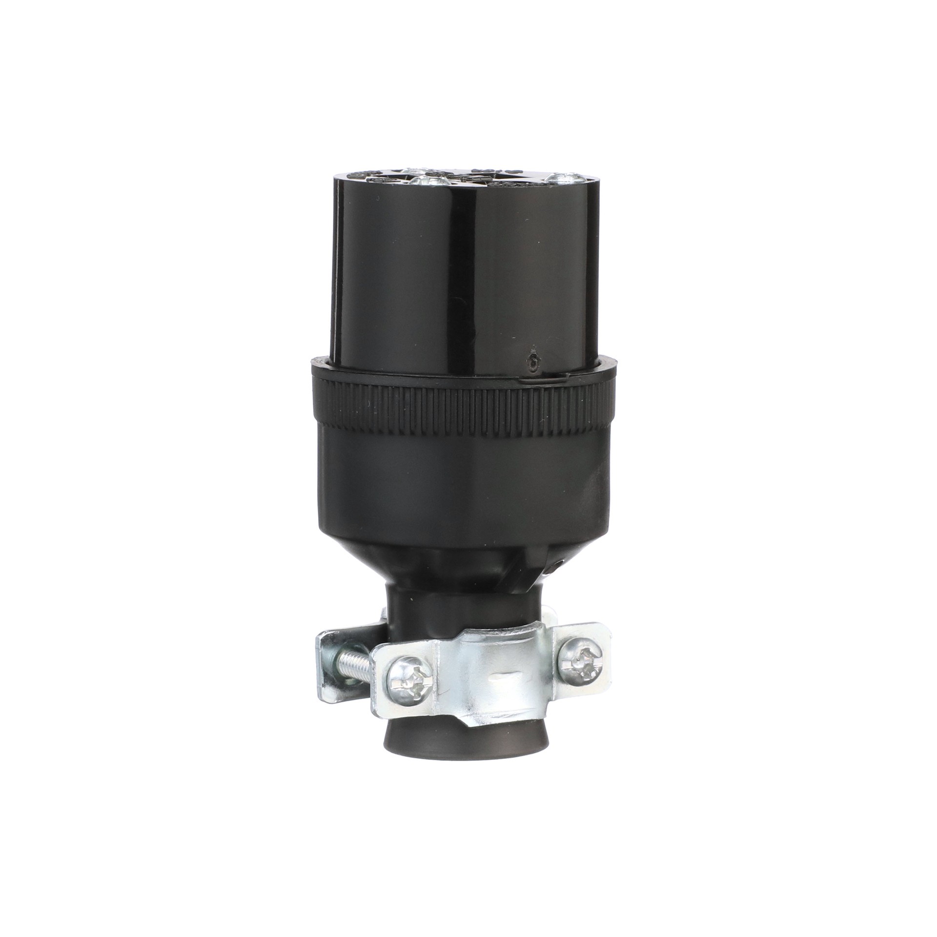 slide 6 of 6, Eaton 15-Amp 125 -Volt NEMA 5-15 3-wire grounding Heavy-duty Straight Connector , Black, 1 ct