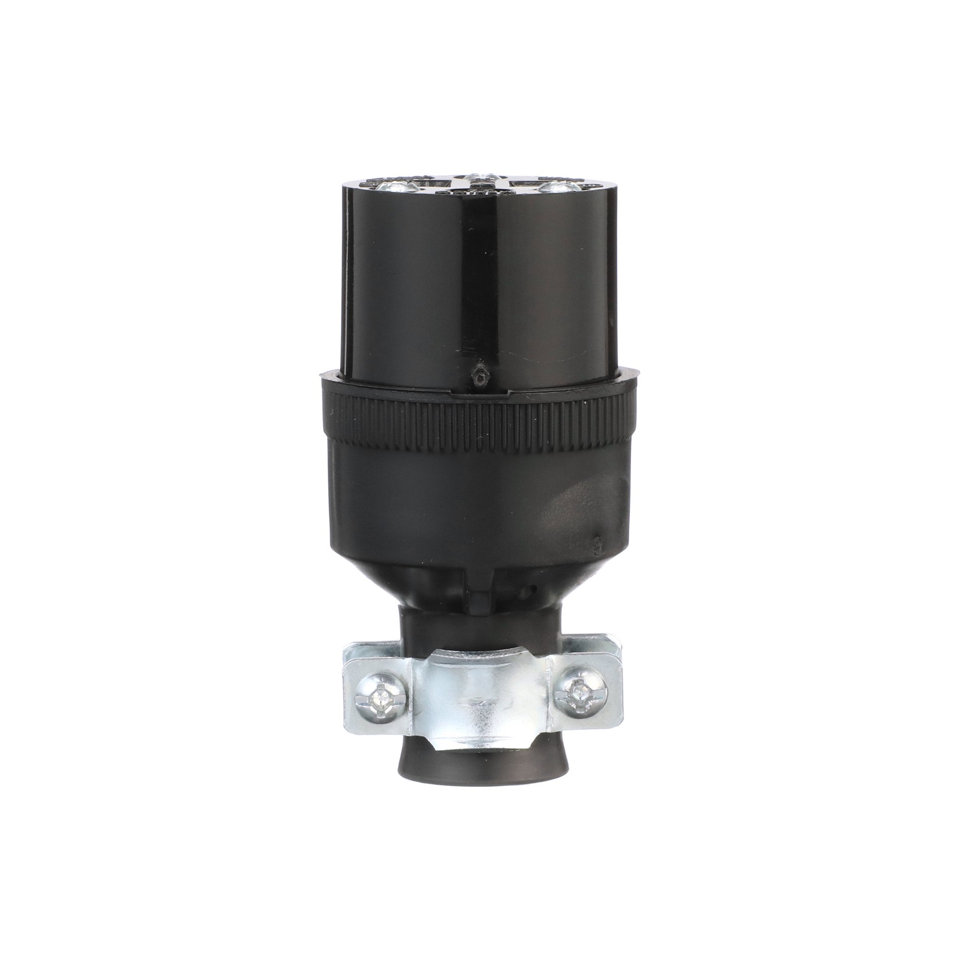 slide 1 of 6, Eaton 15-Amp 125 -Volt NEMA 5-15 3-wire grounding Heavy-duty Straight Connector , Black, 1 ct