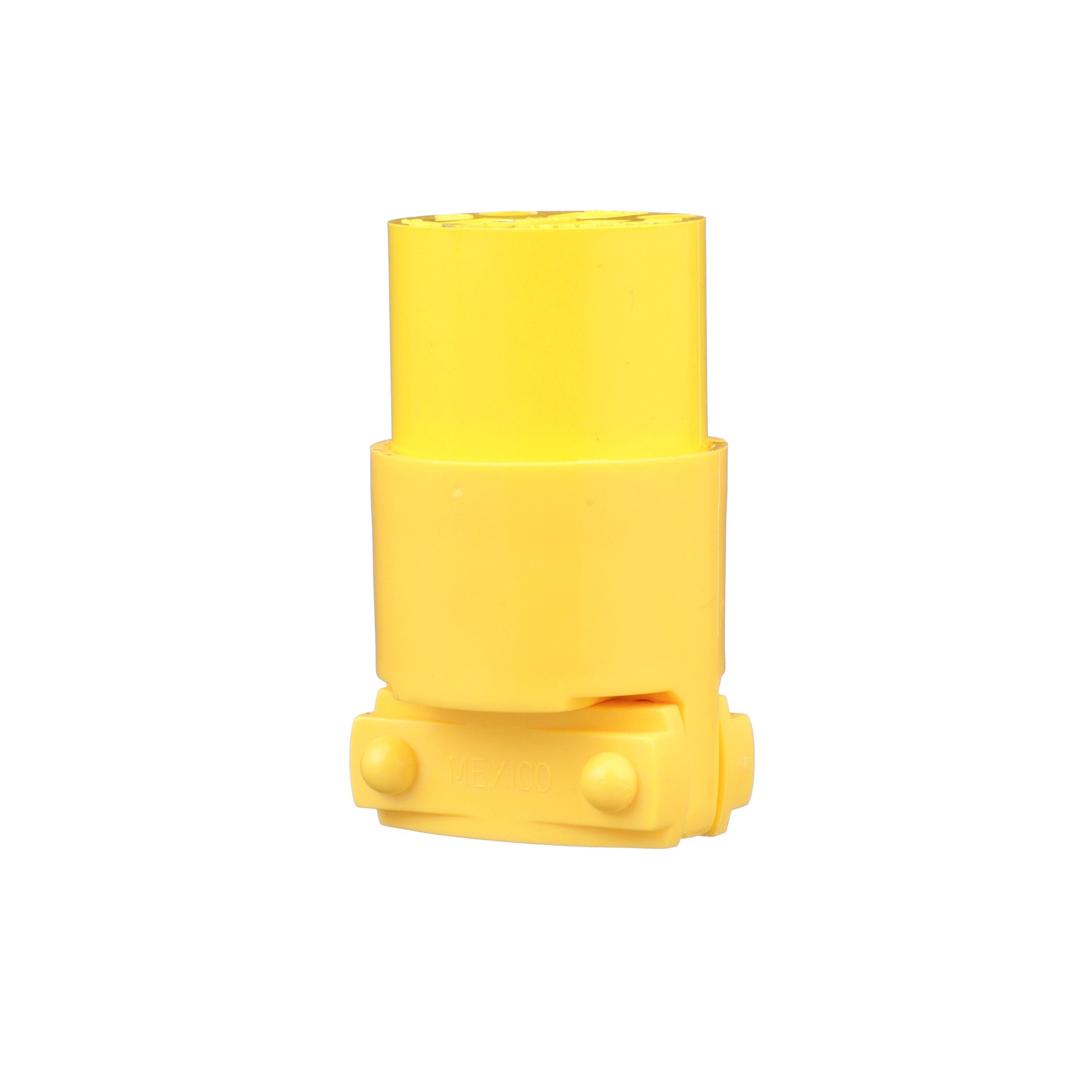 slide 2 of 6, Eaton 15-Amp 125 -Volt NEMA 5-15 3-wire grounding Heavy-duty Straight Connector , Yellow, 1 ct