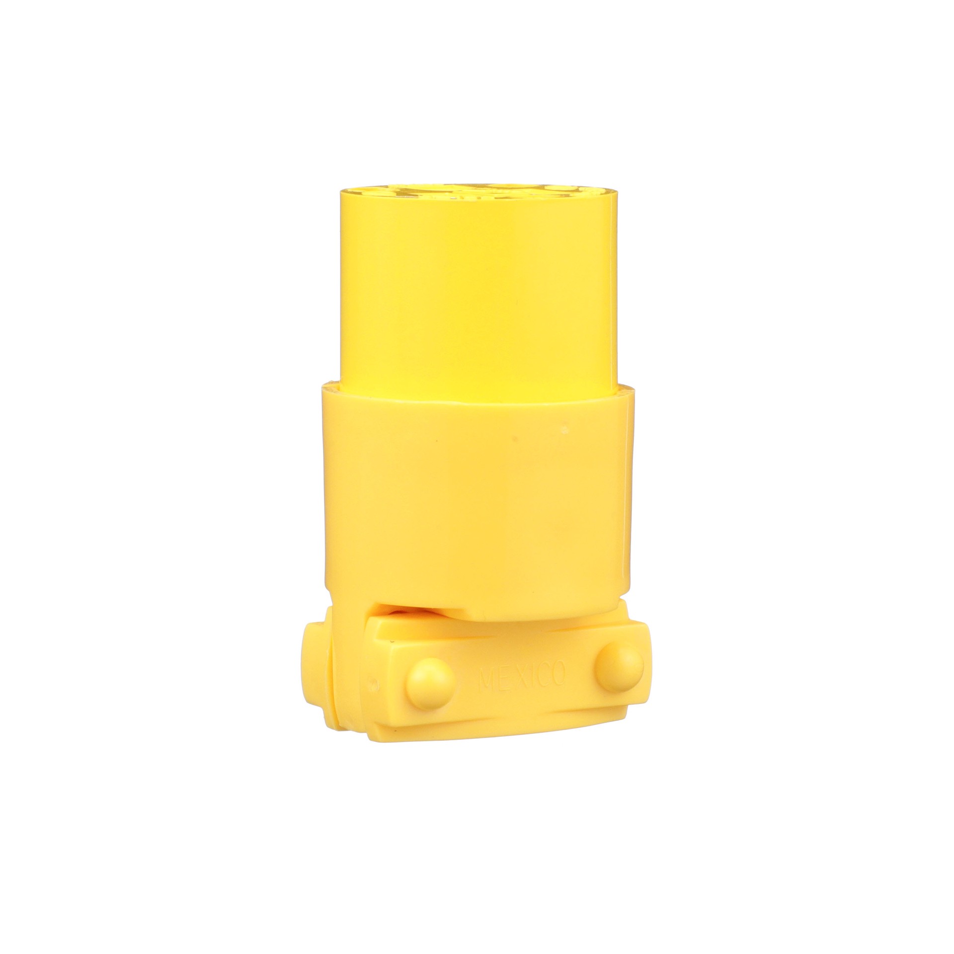 slide 6 of 6, Eaton 15-Amp 125 -Volt NEMA 5-15 3-wire grounding Heavy-duty Straight Connector , Yellow, 1 ct