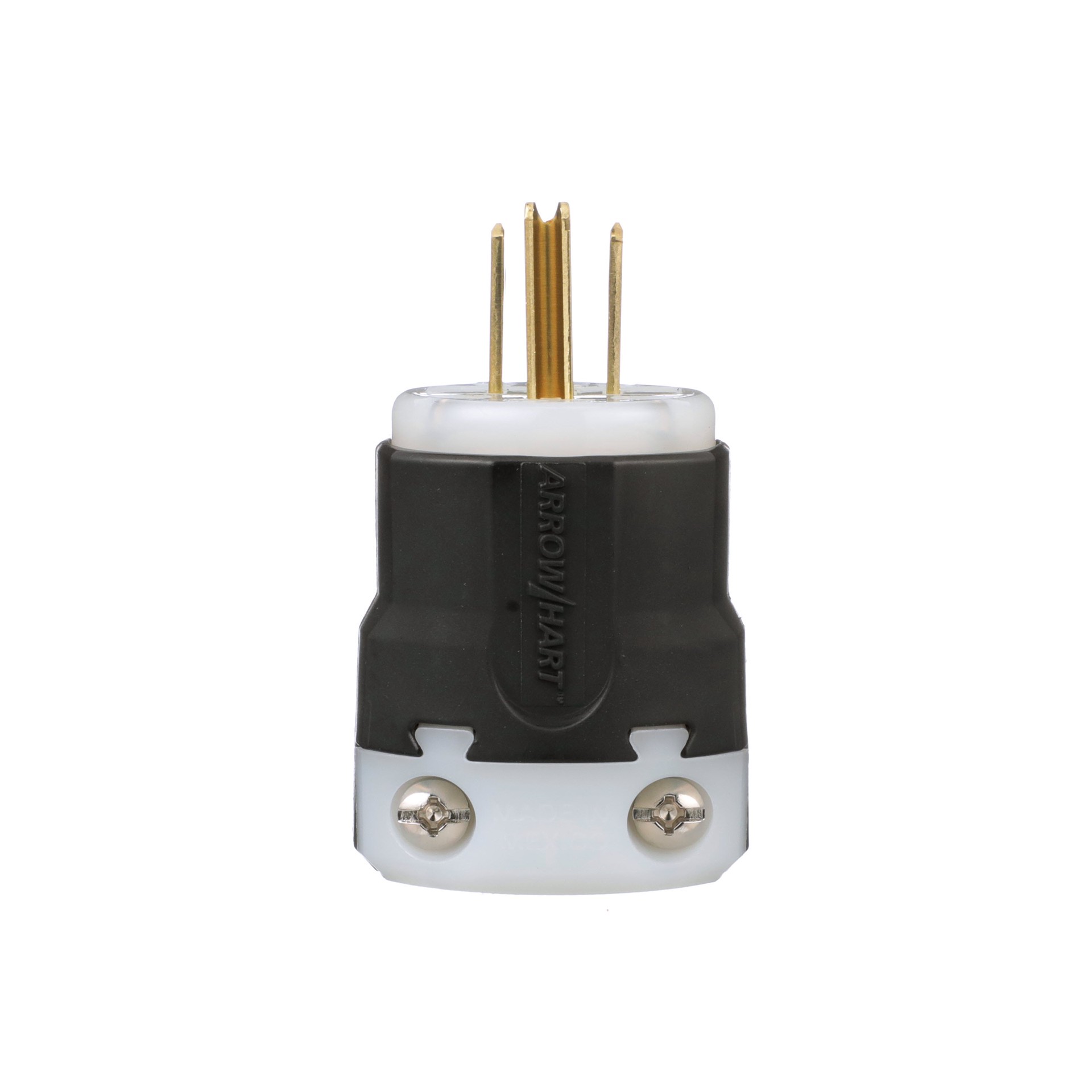 slide 6 of 6, Eaton Arrow Hart Arrow Hart 15-Amp 125 -Volt NEMA 5-15 3-wire grounding Industrial Straight Plug , Black, 1 ct