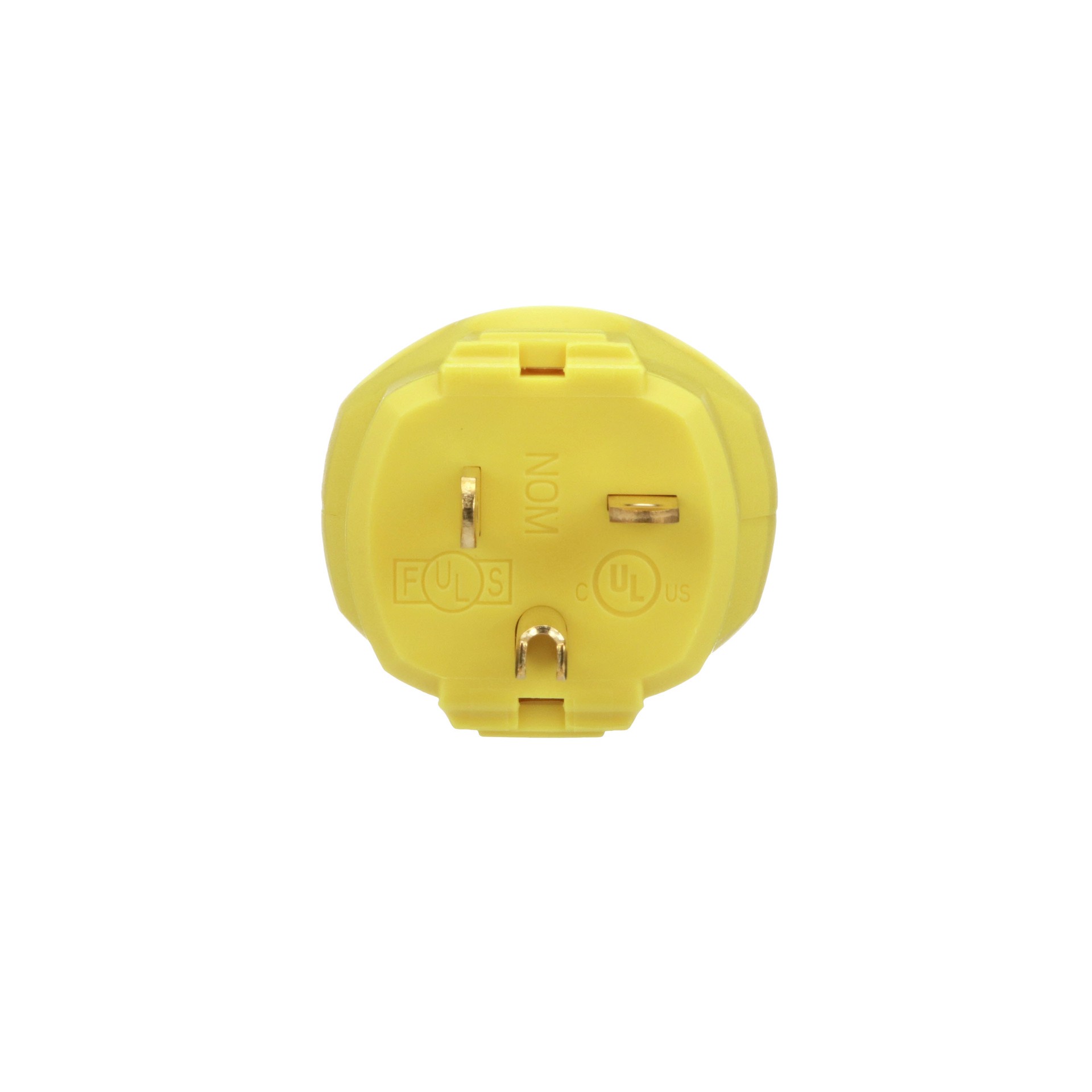 slide 2 of 6, Eaton Arrow Hart Arrow Hart 20-Amp 125 -Volt NEMA 5-20 3-wire grounding Heavy-duty Straight Plug , Yellow, 1 ct