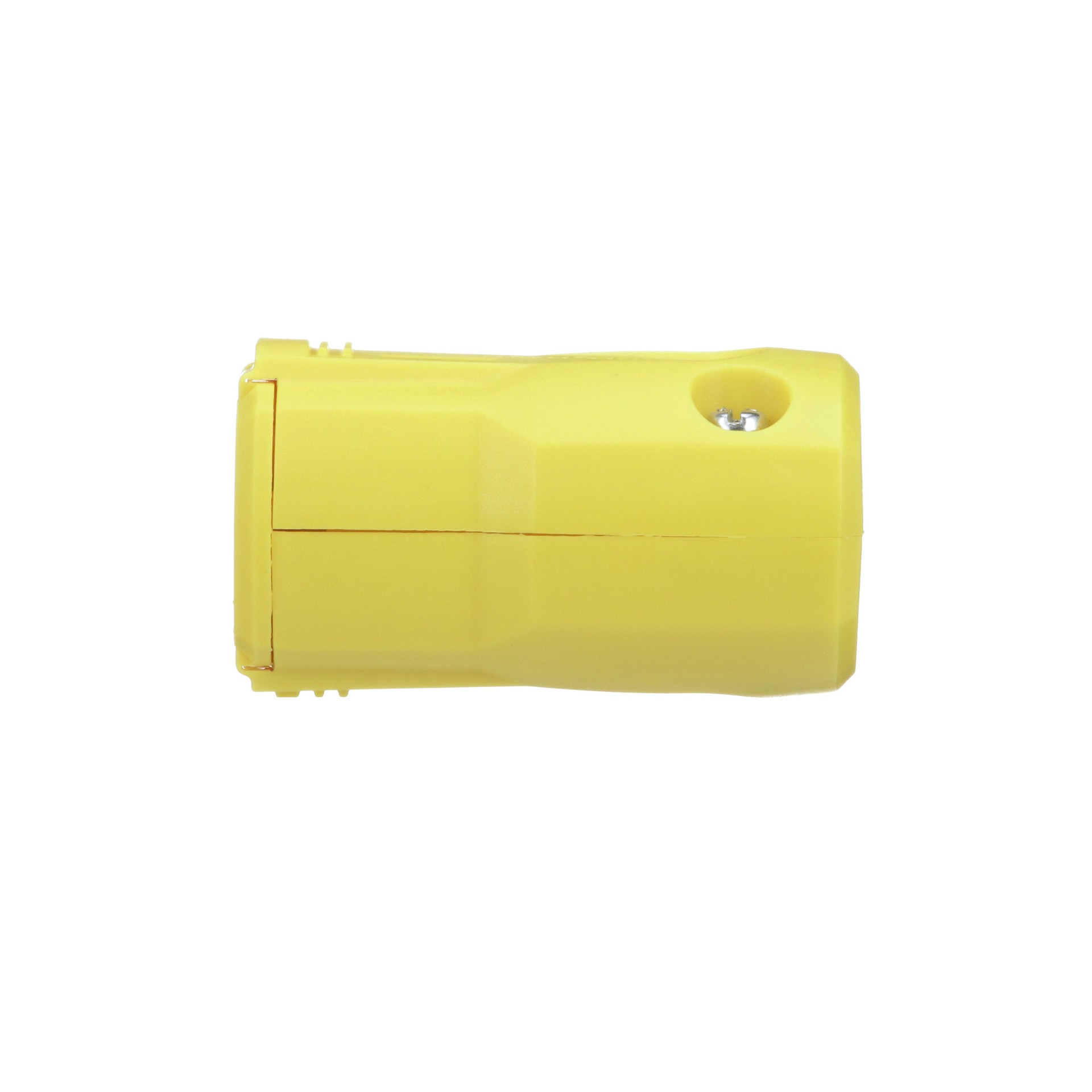 slide 3 of 6, Eaton Arrow Hart Arrow Hart 20-Amp 125 -Volt NEMA 5-20 3-wire grounding Heavy-duty Straight Connector , Yellow, 1 ct