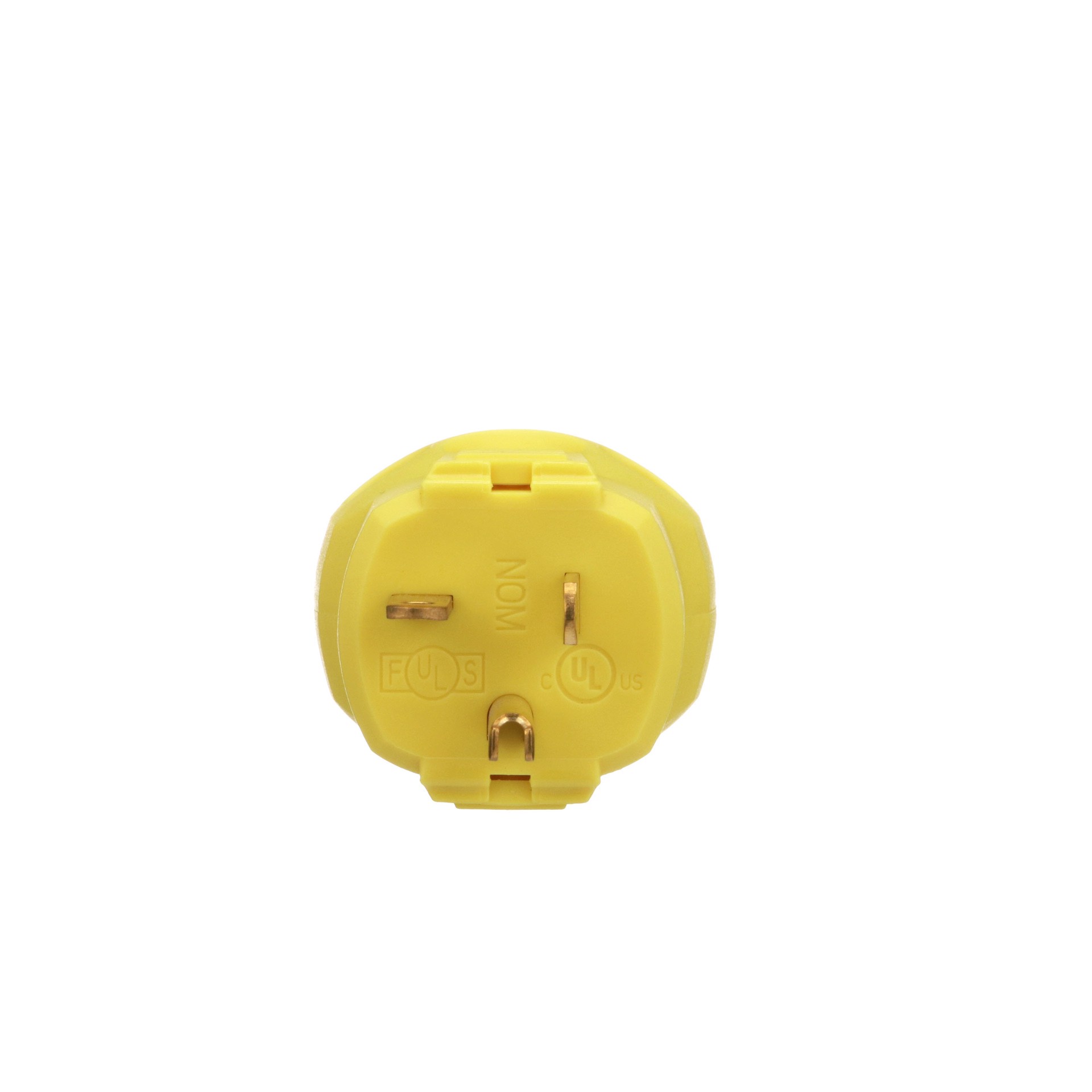 slide 2 of 6, Eaton Arrow Hart Arrow Hart 20-Amp 250 -Volt NEMA 6-20 3-wire grounding Heavy-duty Straight Plug , Yellow, 1 ct