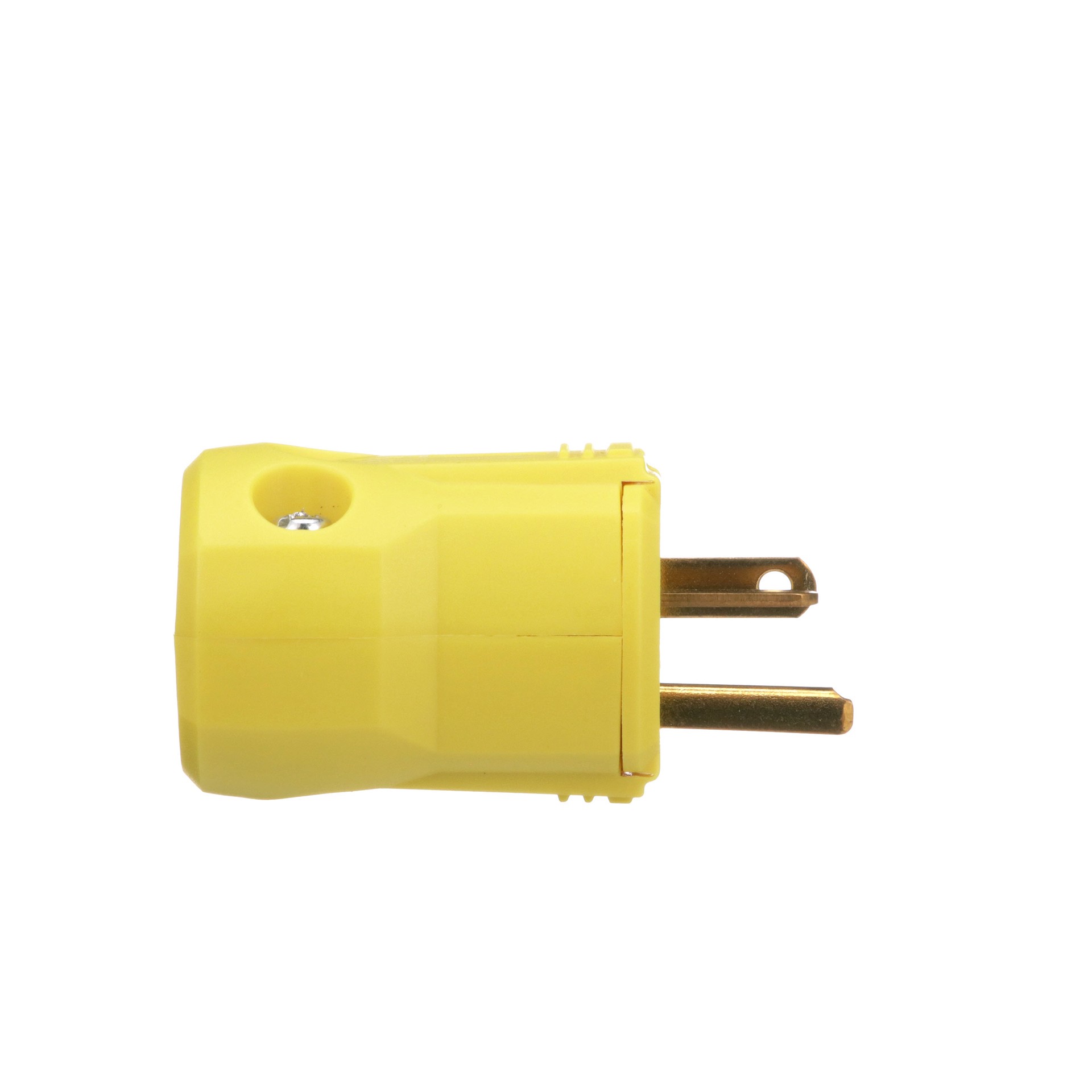 slide 5 of 6, Eaton Arrow Hart Arrow Hart 20-Amp 250 -Volt NEMA 6-20 3-wire grounding Heavy-duty Straight Plug , Yellow, 1 ct