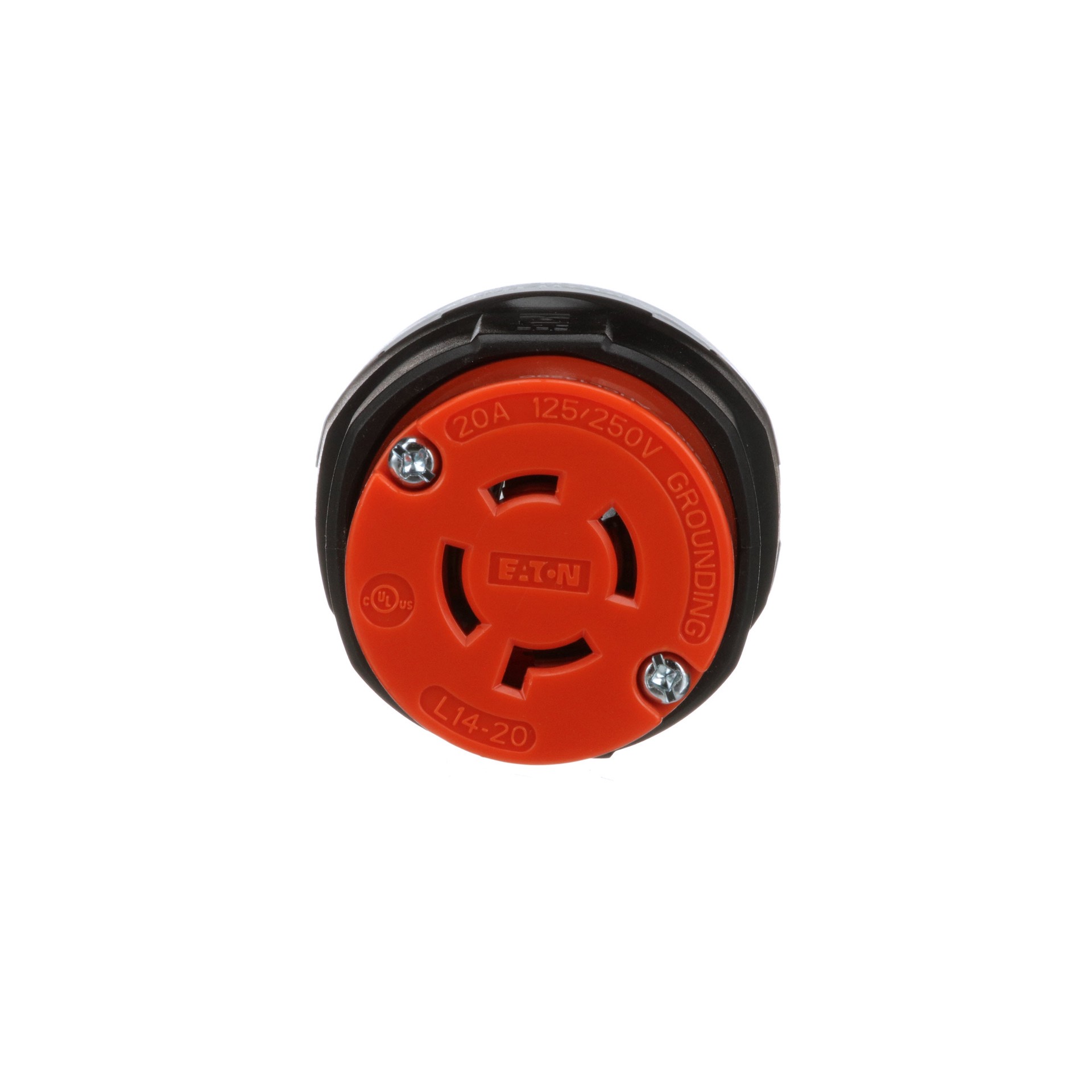 slide 2 of 6, Eaton Arrow Hart 20-Amp 125/250-Volt NEMA L14-20c 4-wire Grounding Industrial Locking Connector, Orange, 1 ct