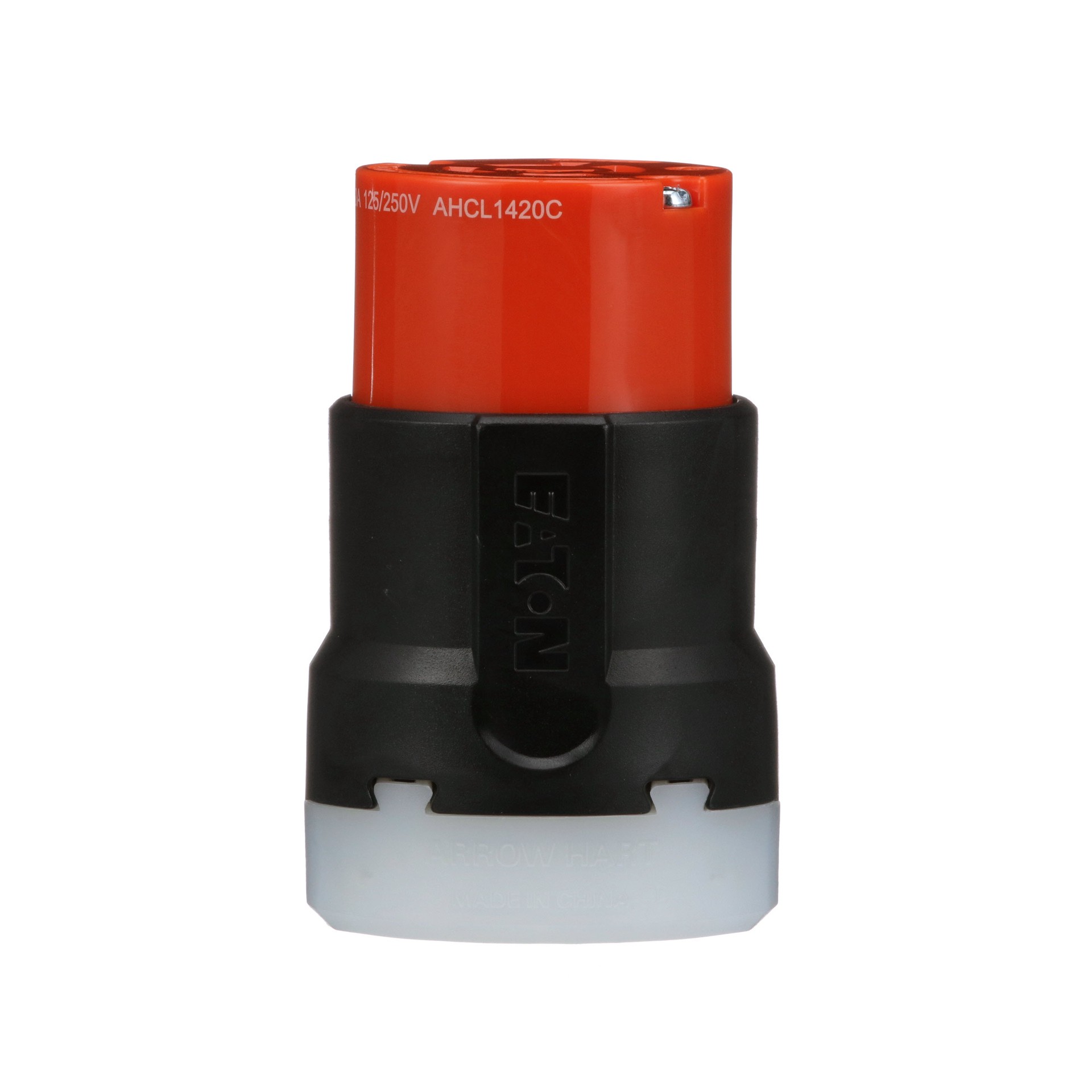 slide 1 of 6, Eaton Arrow Hart 20-Amp 125/250-Volt NEMA L14-20c 4-wire Grounding Industrial Locking Connector, Orange, 1 ct