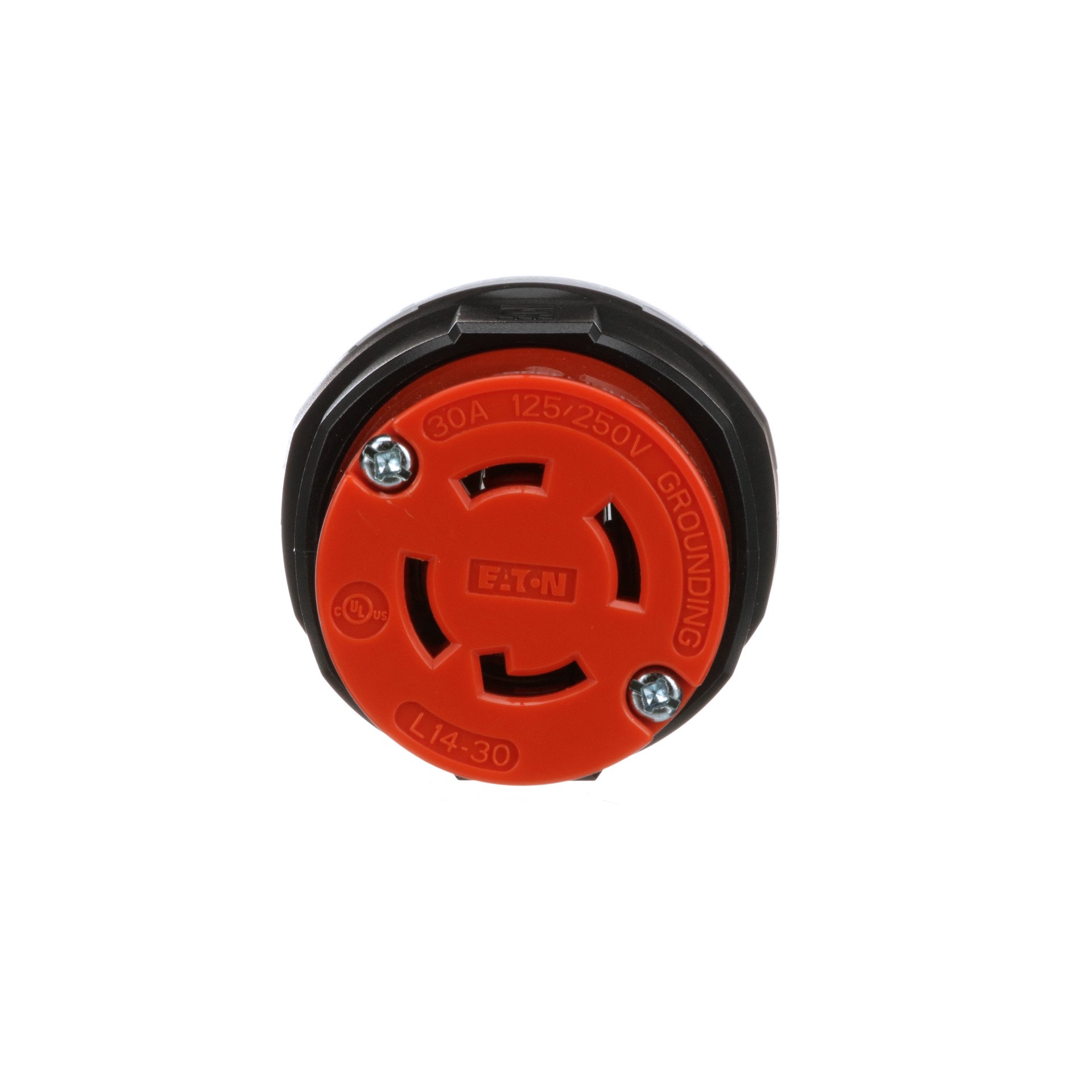 slide 2 of 6, Eaton Arrow Hart Arrow Hart 30-Amp 125/250 -Volt NEMA L14-30C 4-wire grounding Industrial Locking Connector , Orange, 1 ct