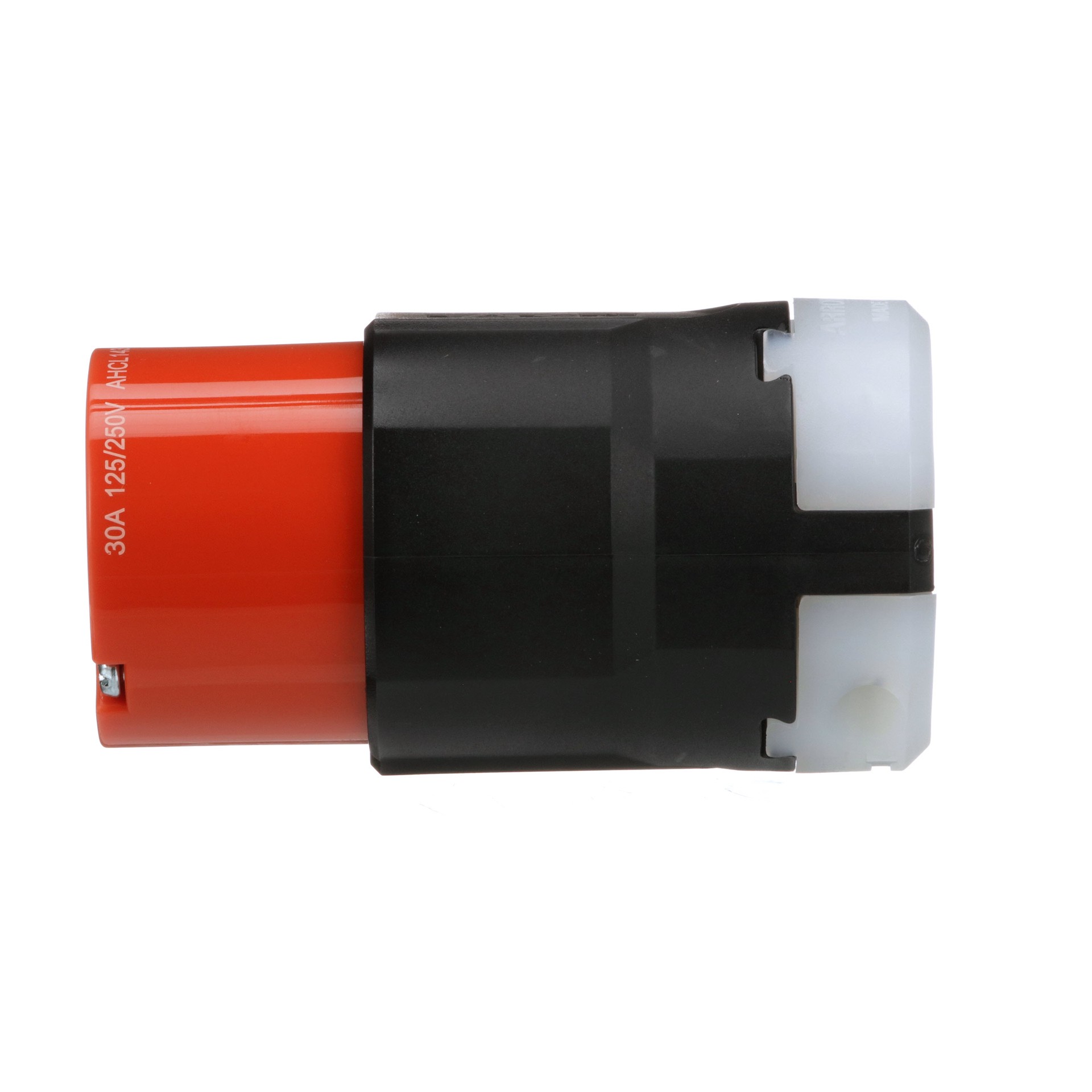 slide 3 of 6, Eaton Arrow Hart Arrow Hart 30-Amp 125/250 -Volt NEMA L14-30C 4-wire grounding Industrial Locking Connector , Orange, 1 ct