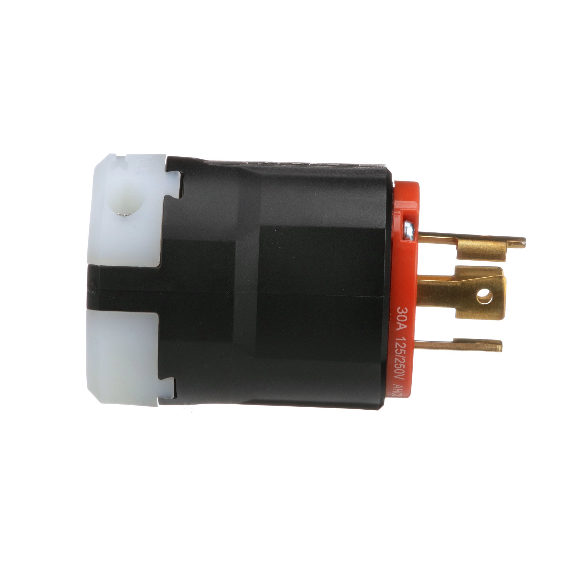 slide 5 of 6, Eaton Arrow Hart Arrow Hart 30-Amp 125/250 -Volt NEMA L14-30P 4-wire grounding Industrial Locking Plug , Orange, 1 ct