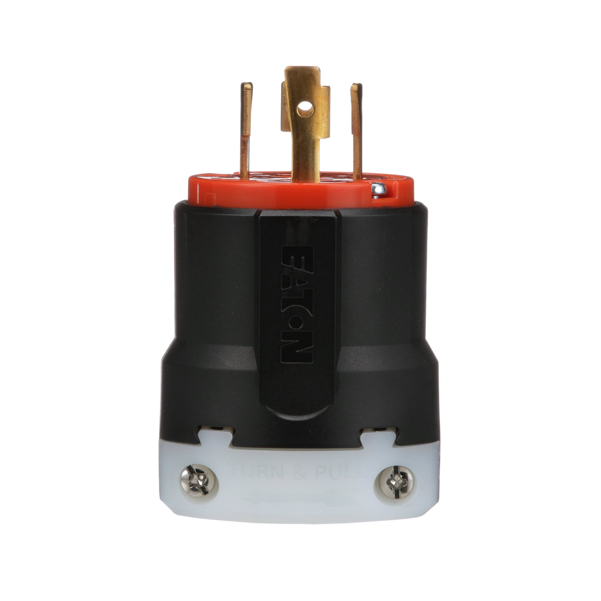 slide 1 of 6, Eaton Arrow Hart Arrow Hart 30-Amp 125/250 -Volt NEMA L14-30P 4-wire grounding Industrial Locking Plug , Orange, 1 ct