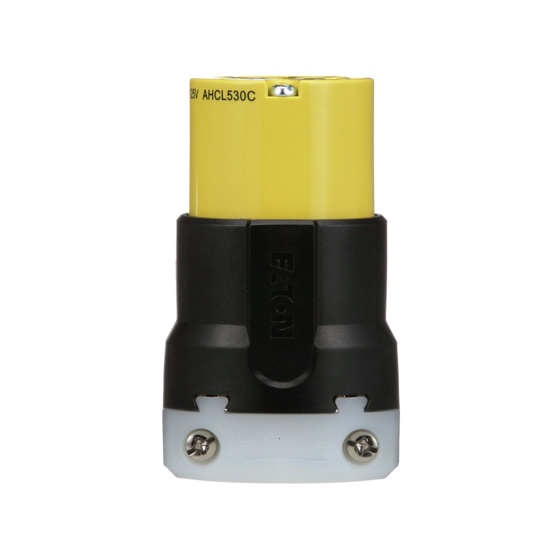 slide 6 of 6, Eaton Arrow Hart Arrow Hart 30-Amp 125 -Volt NEMA L5-30C 3-wire grounding Industrial Locking Connector , Yellow, 1 ct